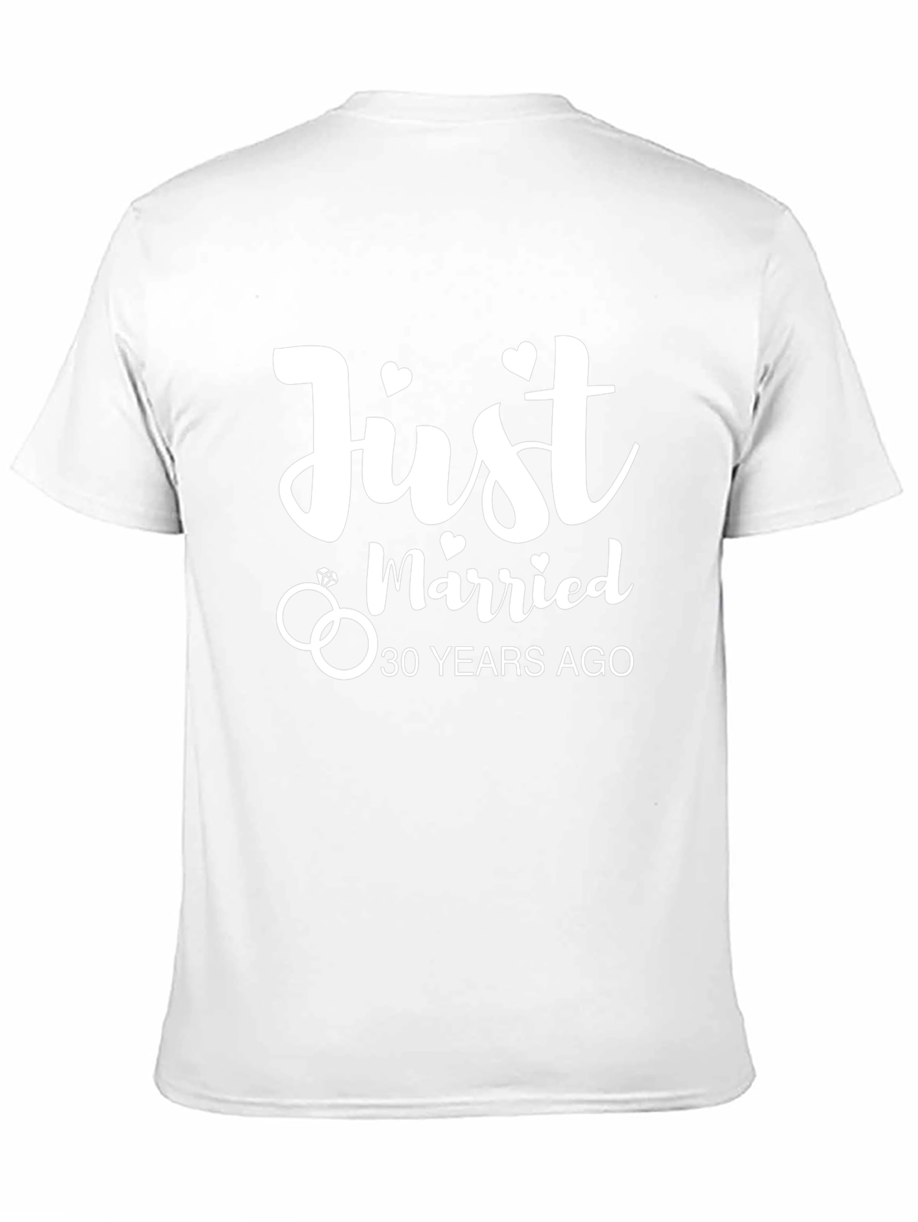Just Married 30 Years Ago Anniversary T-Shirt
