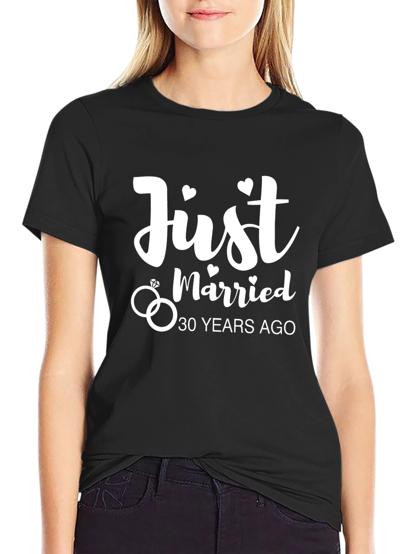 Just Married 30 Years Ago Anniversary T-Shirt