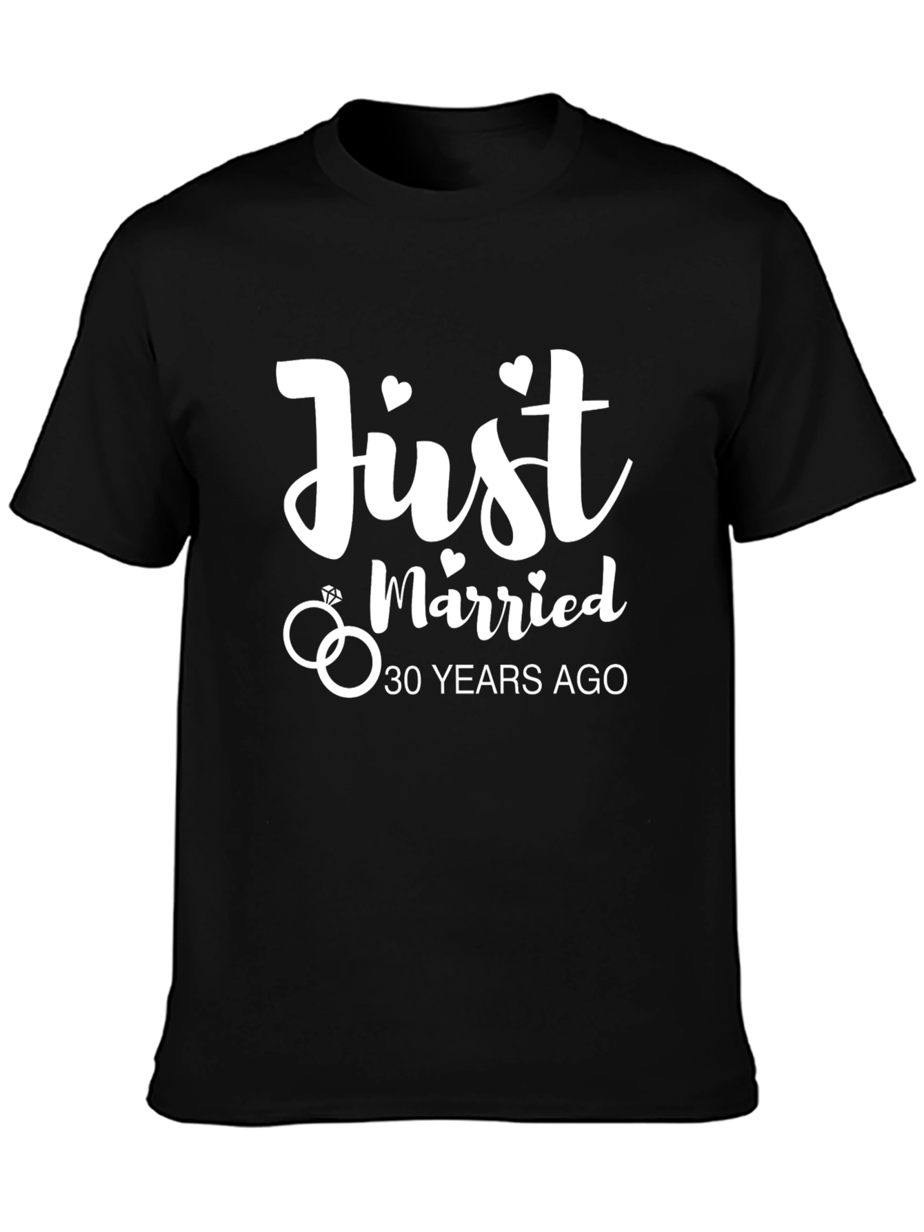 Just Married 30 Years Ago Anniversary T-Shirt