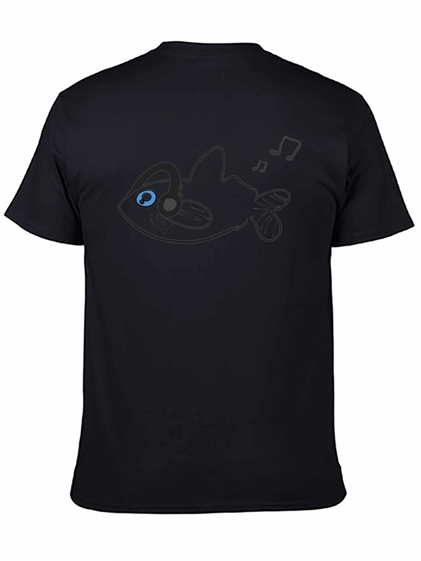 Angler Fish Music Lover Graphic Tee