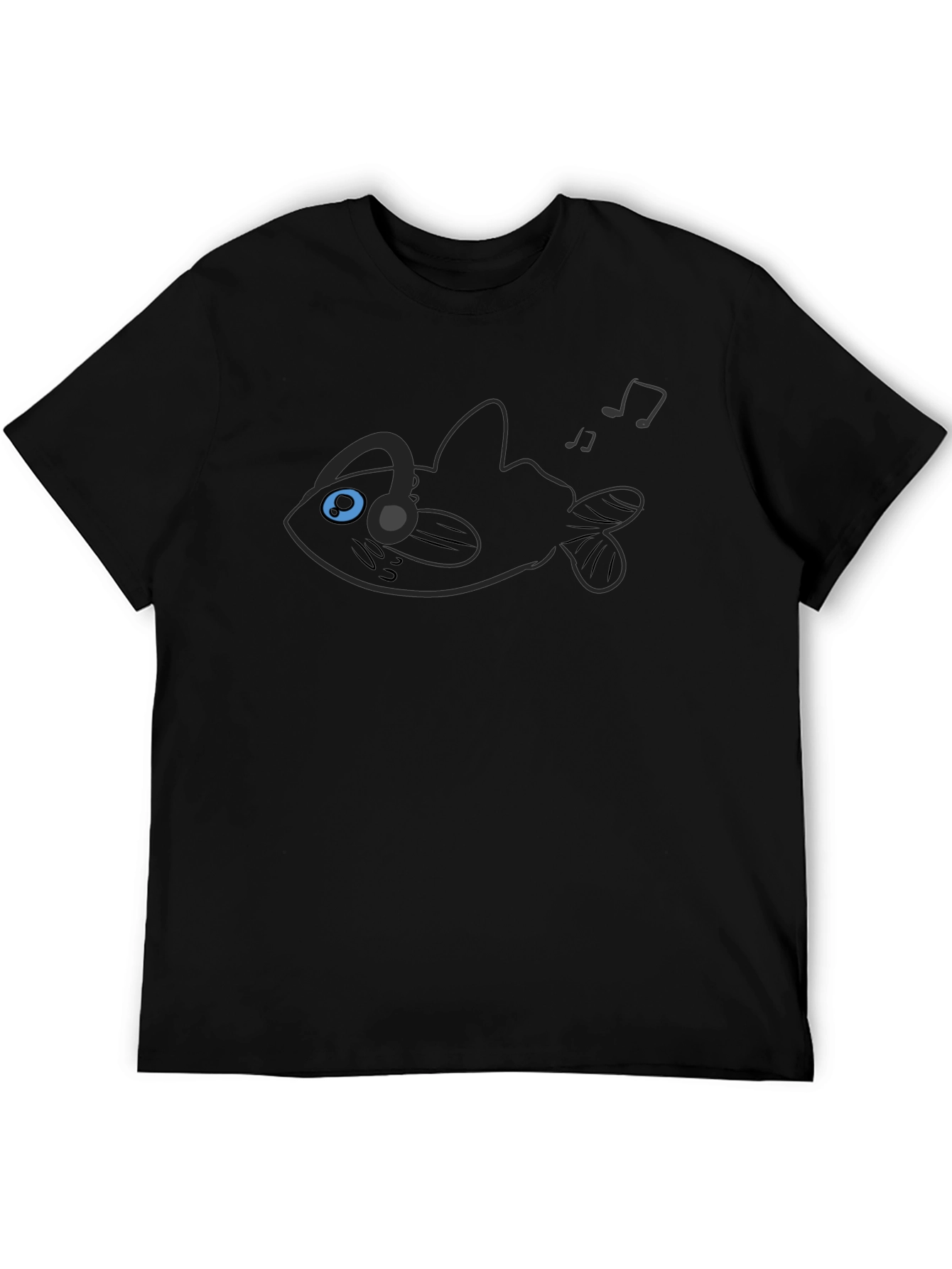 Angler Fish Music Lover Graphic Tee