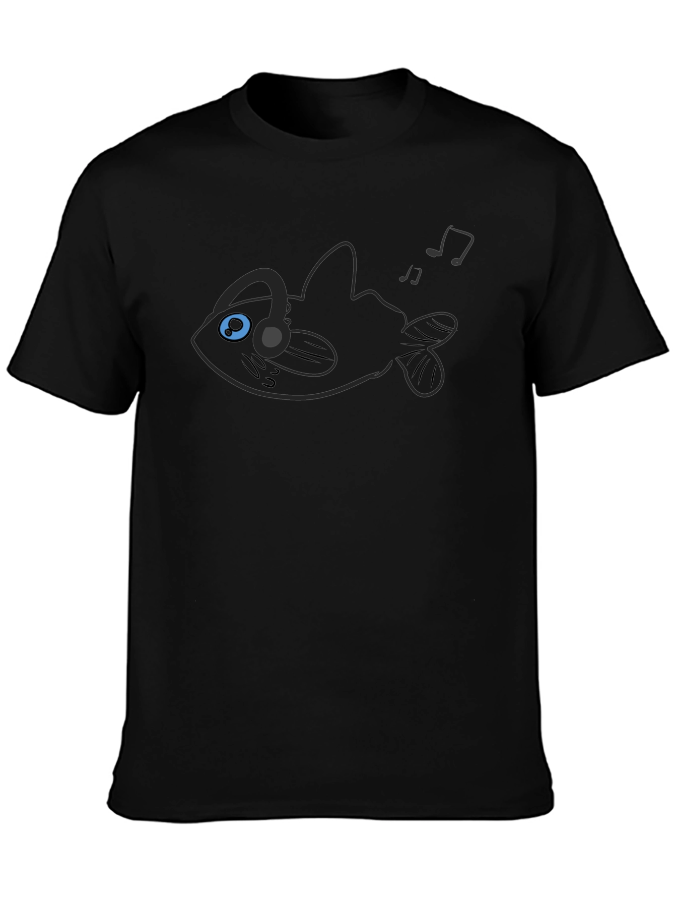 Angler Fish Music Lover Graphic Tee