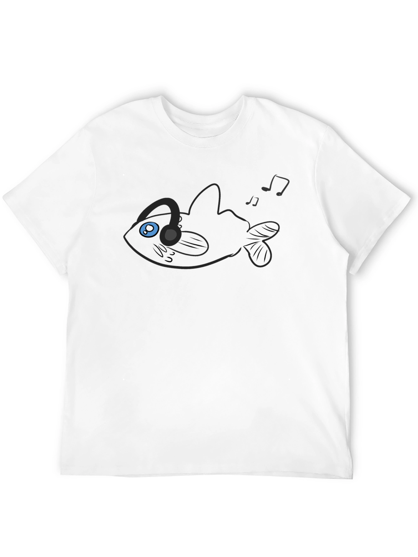 Angler Fish Music Lover Graphic Tee