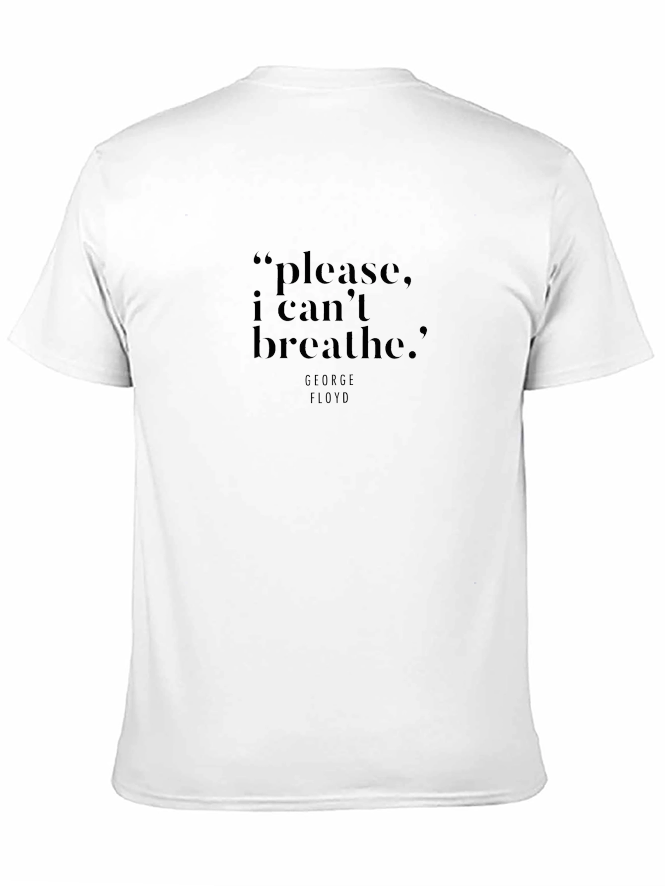 Black I Cant Breathe T-Shirt