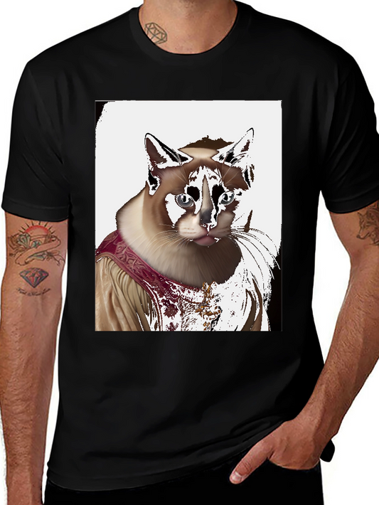 Regal Cat Portrait T-Shirt