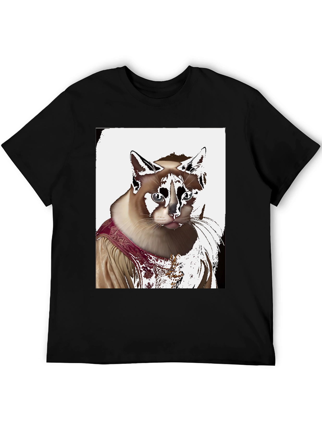 Regal Cat Portrait T-Shirt