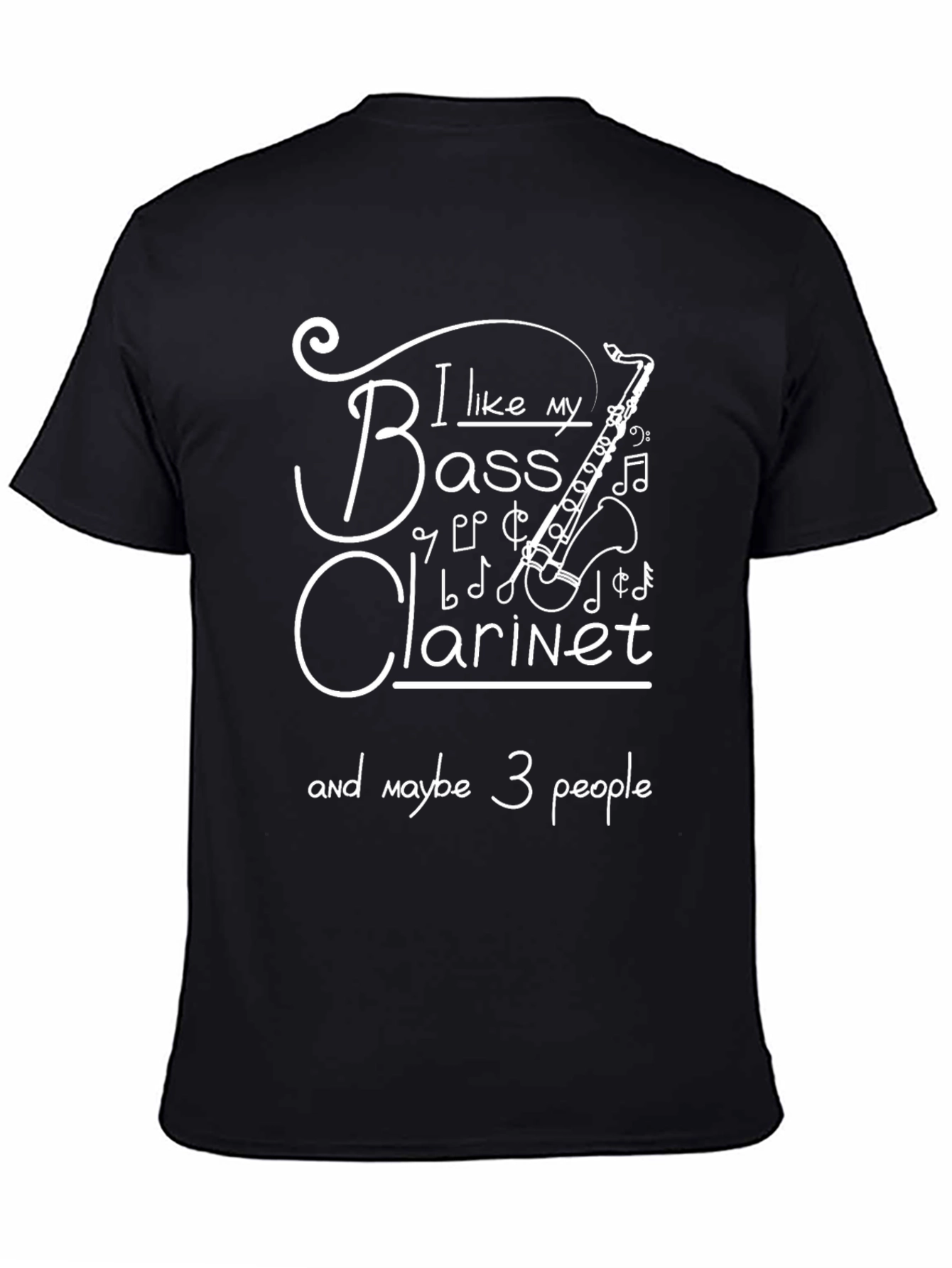 Bass Clarinet Graphic T-Shirt - Music Lover Tee