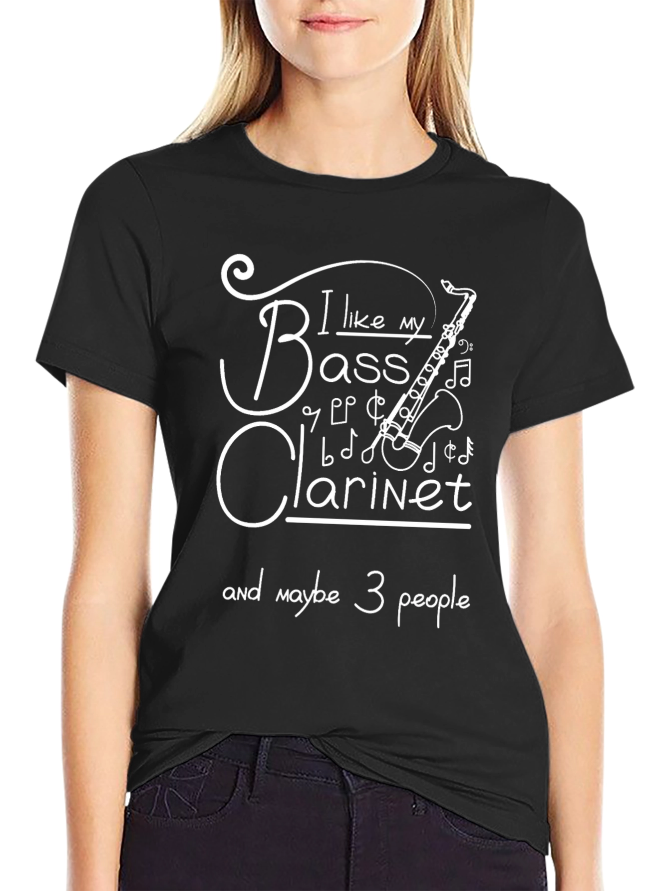 Bass Clarinet Graphic T-Shirt - Music Lover Tee