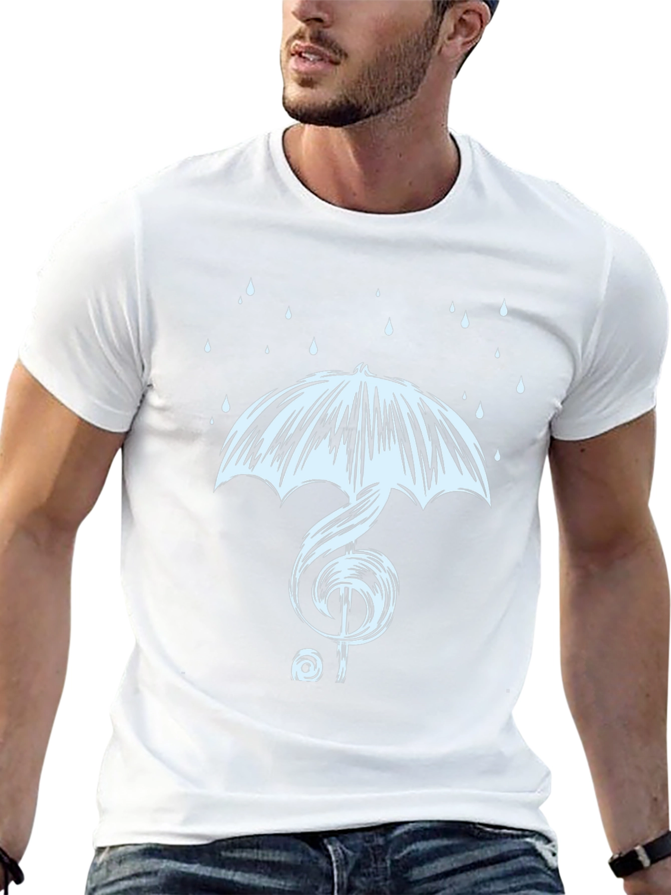 Music Treble Clef Umbrella T-Shirt
