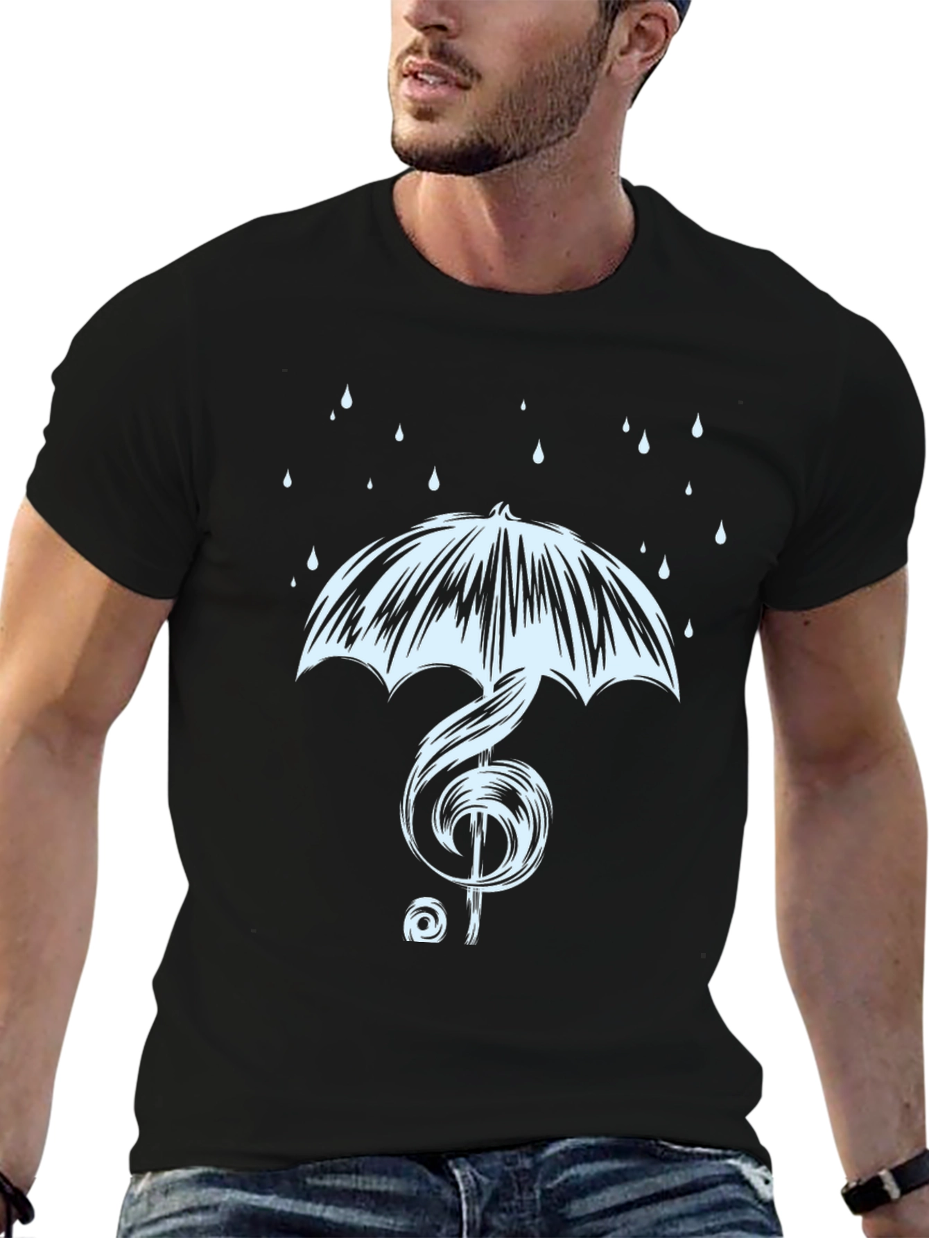 Music Treble Clef Umbrella T-Shirt