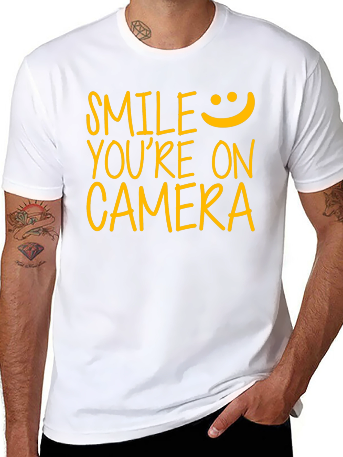 Smile Youre on Camera Graphic T-Shirt