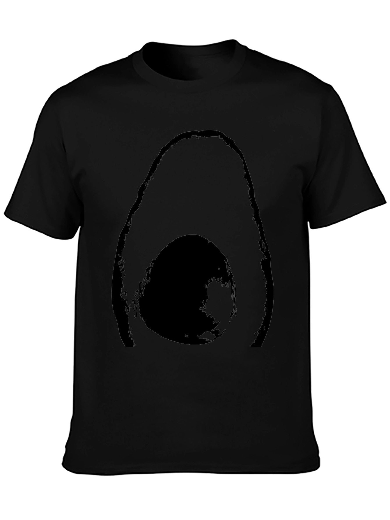 Avocado Graphic Tee - Trendy Black Shirt