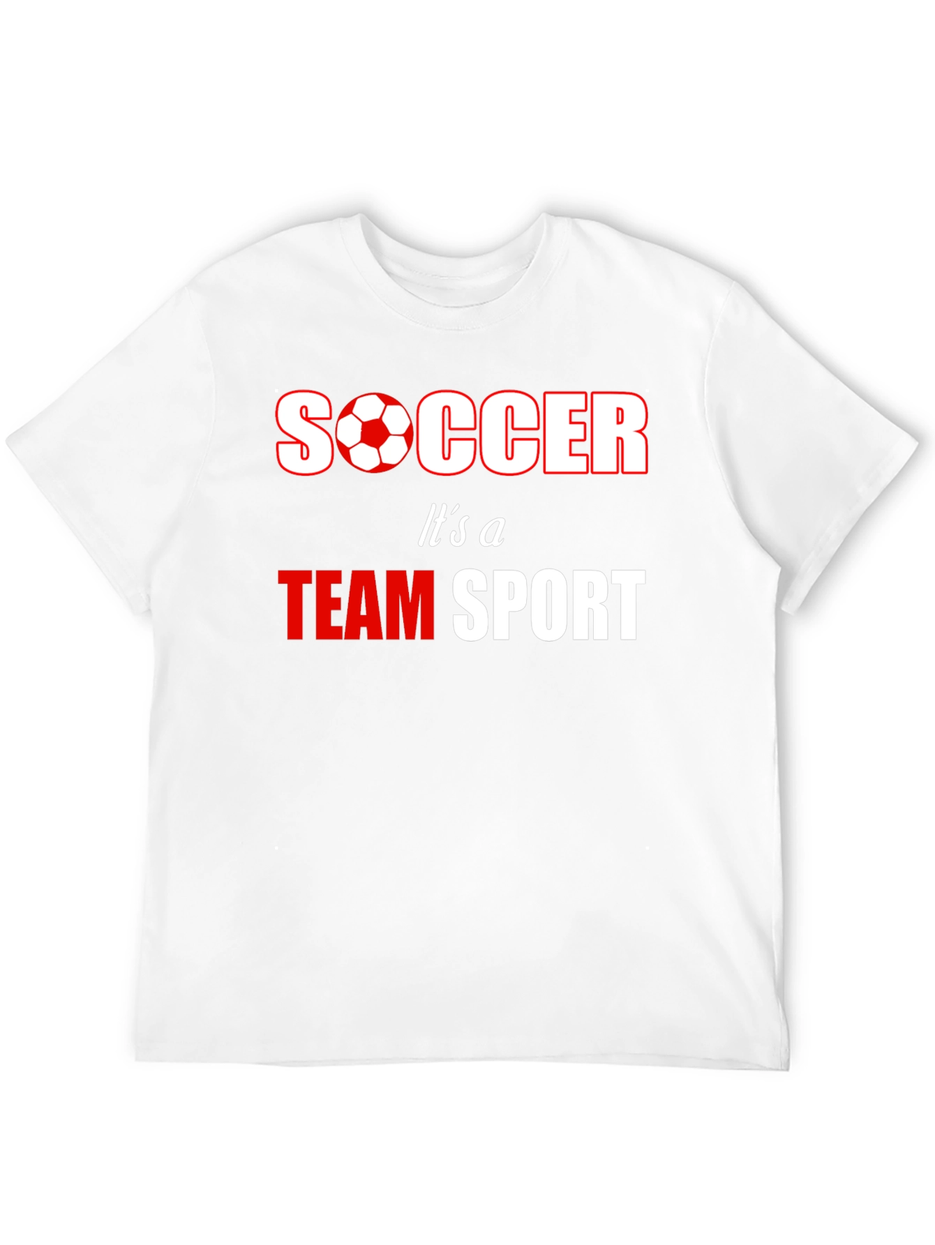 Soccer Team Sport T-Shirt - Black