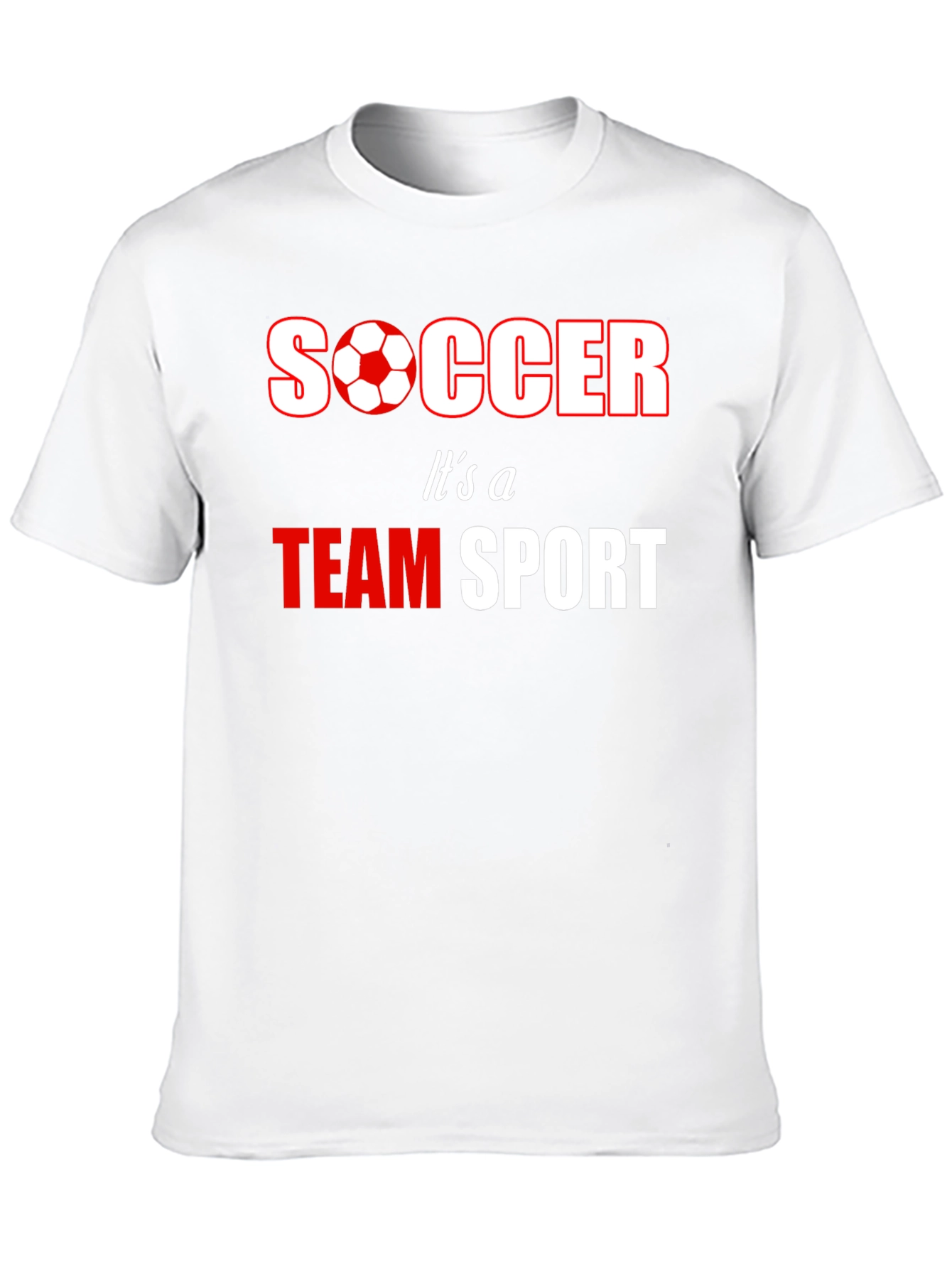 Soccer Team Sport T-Shirt - Black