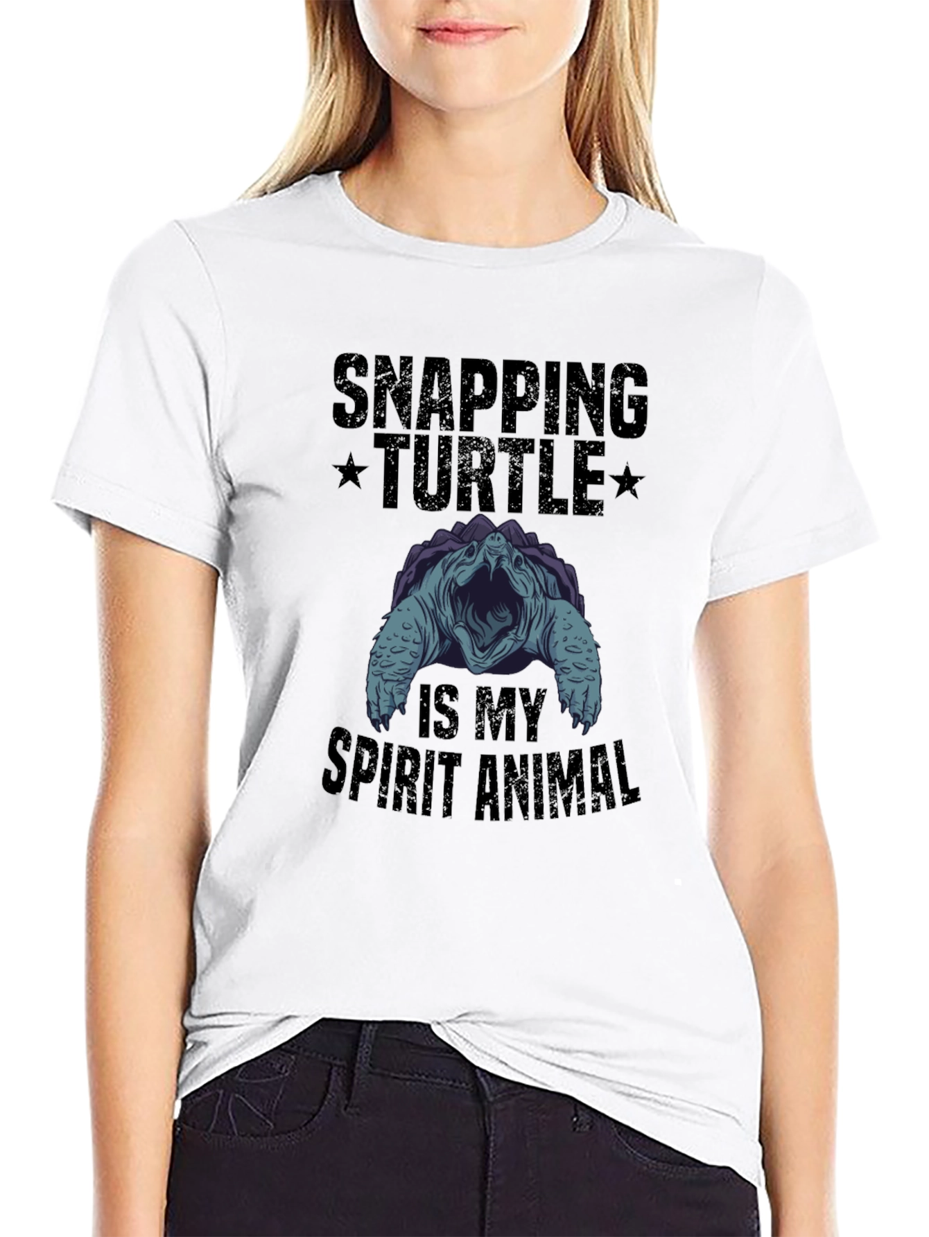 Snapping Turtle Spirit Animal Graphic Tee - Unique Design