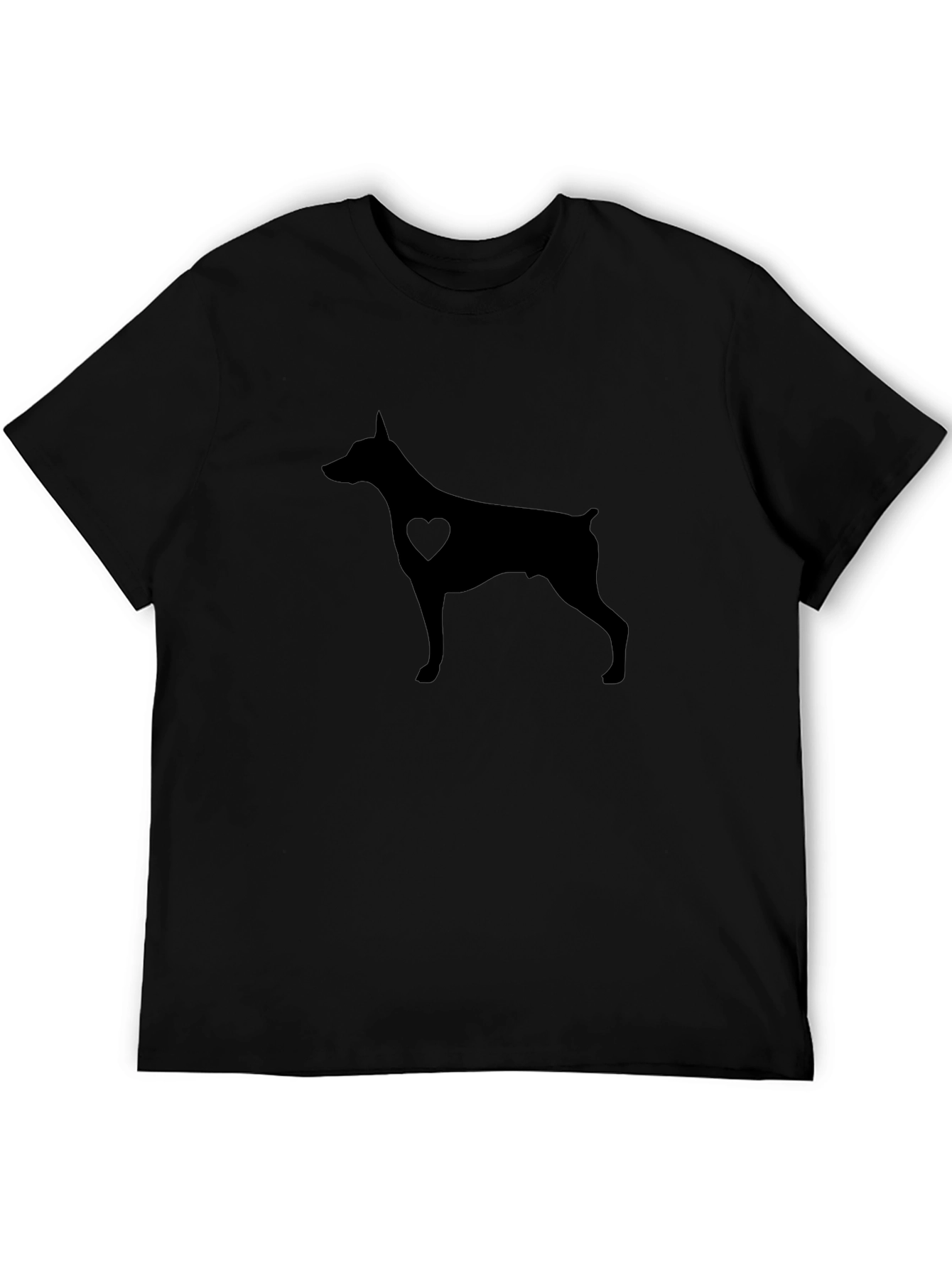 Doberman Heart Silhouette T-Shirt