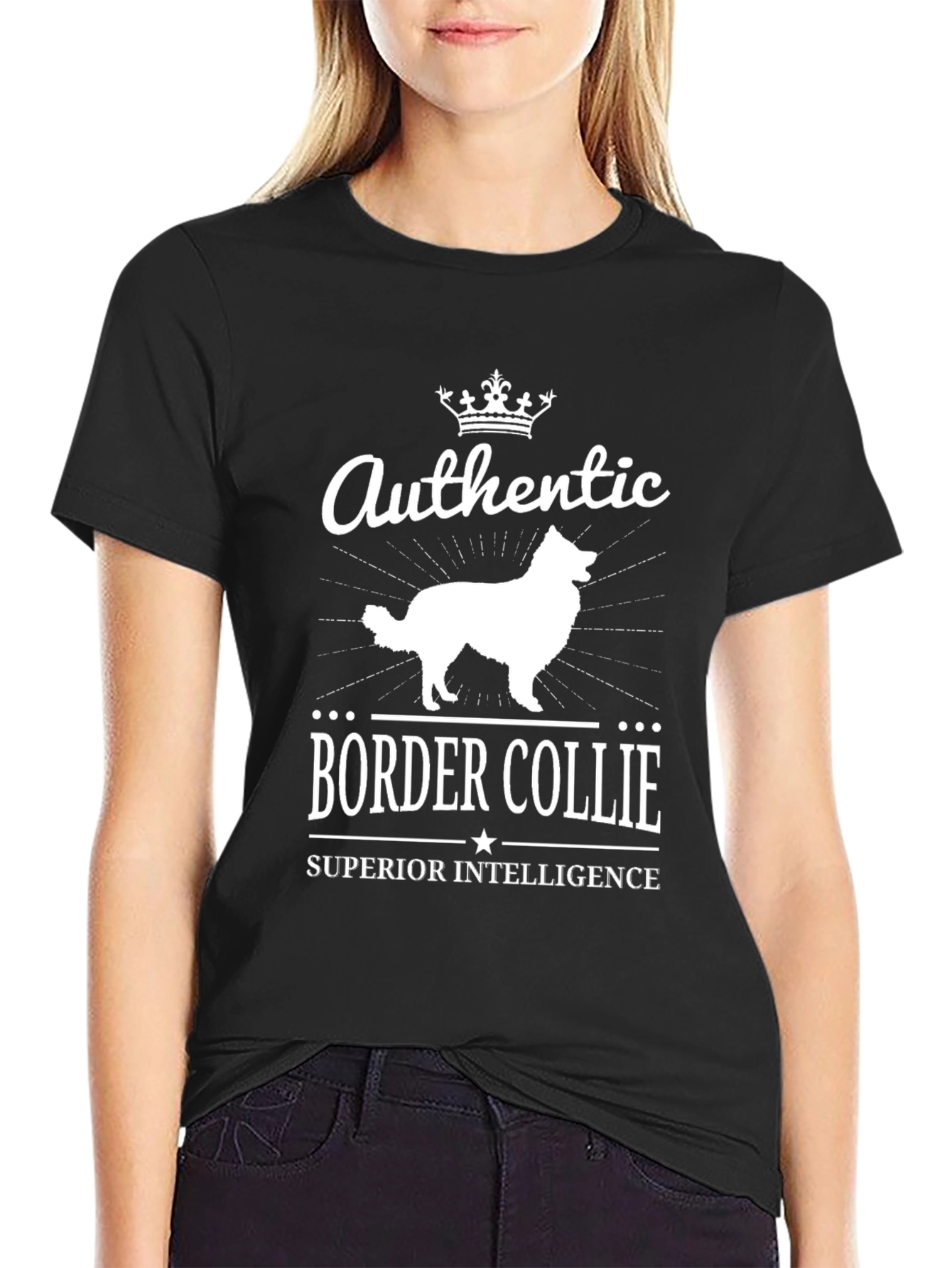 Authentic Border Collie Superior Intelligence Graphic Tee