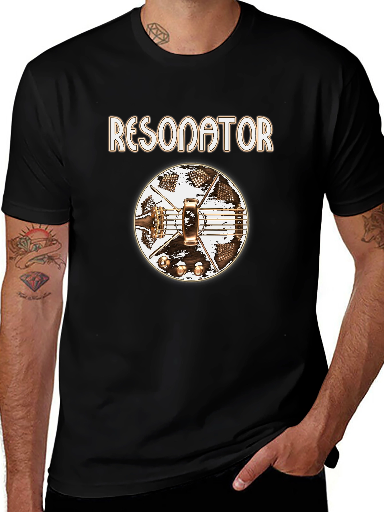 Resonator Guitar T-Shirt - Unique Music Lover Gift