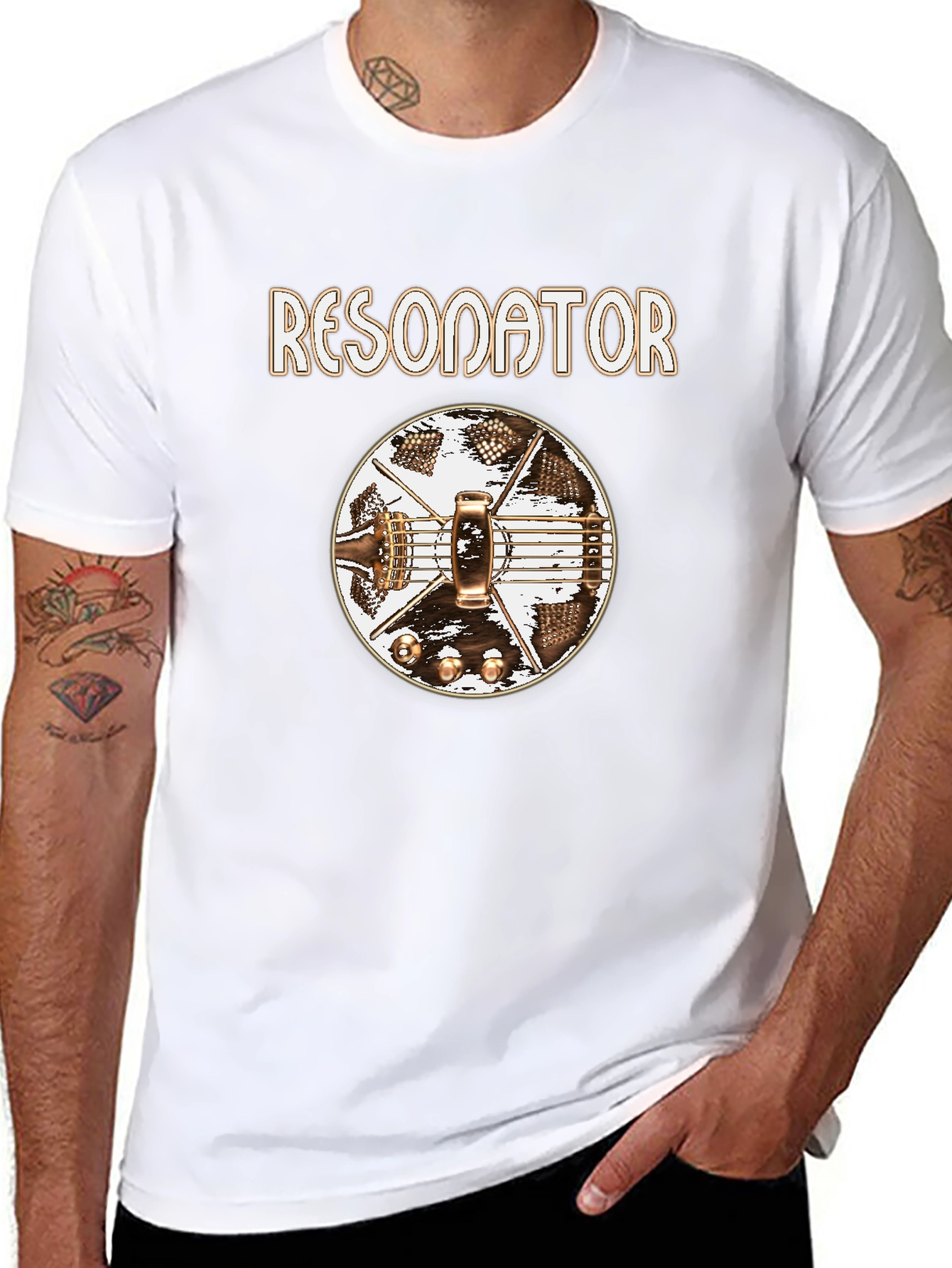 Resonator Guitar T-Shirt - Unique Music Lover Gift