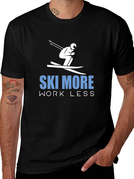 Ski More Work Less Graphic Tee
