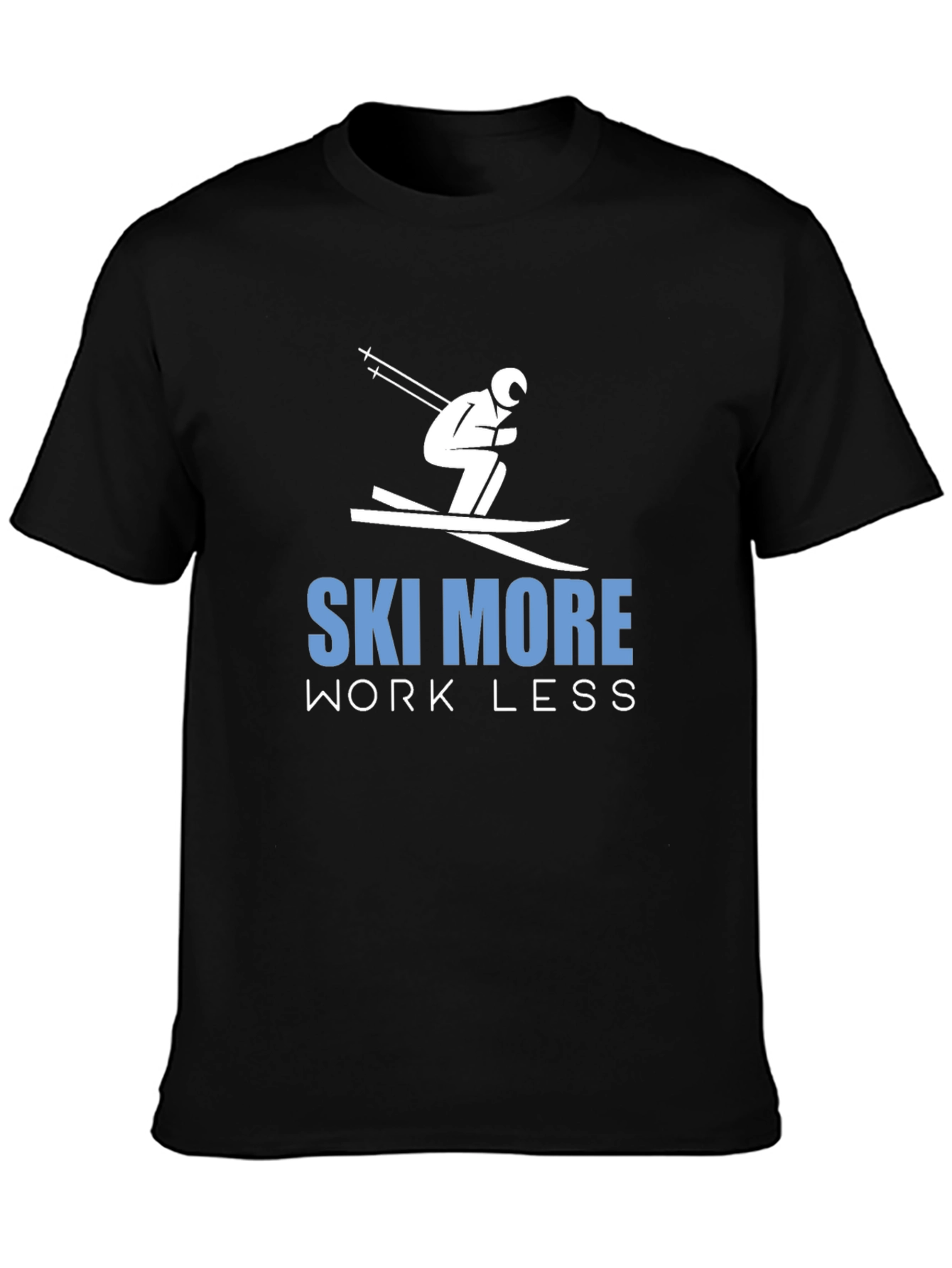 Ski More Work Less Graphic Tee