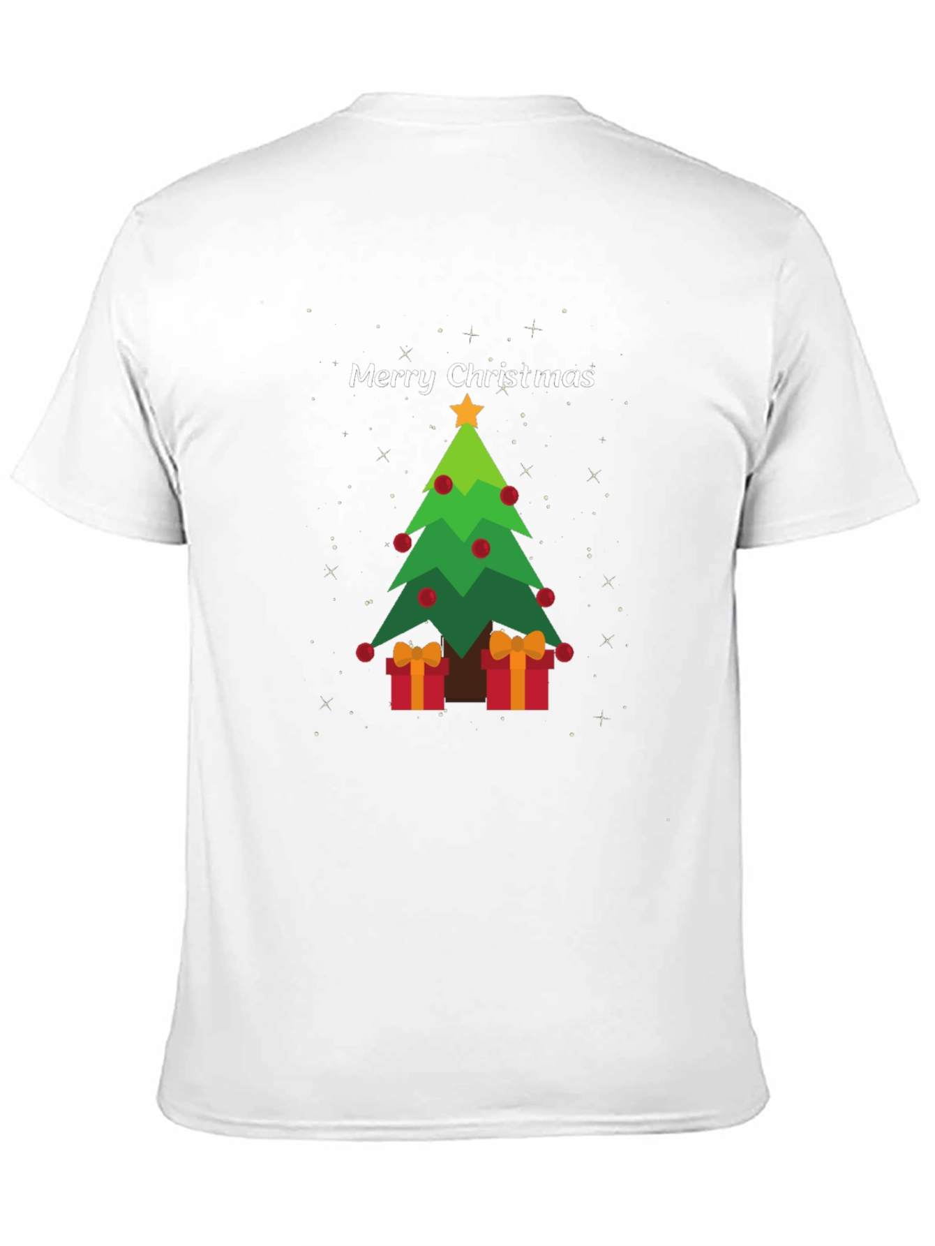 Festive Christmas Tree Graphic Tee - Holiday Apparel