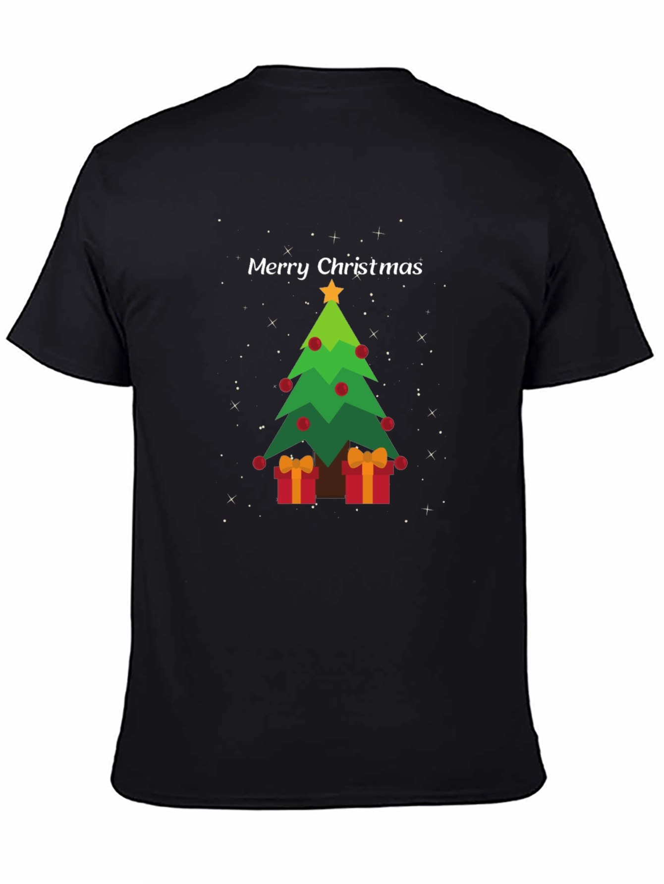 Festive Christmas Tree Graphic Tee - Holiday Apparel