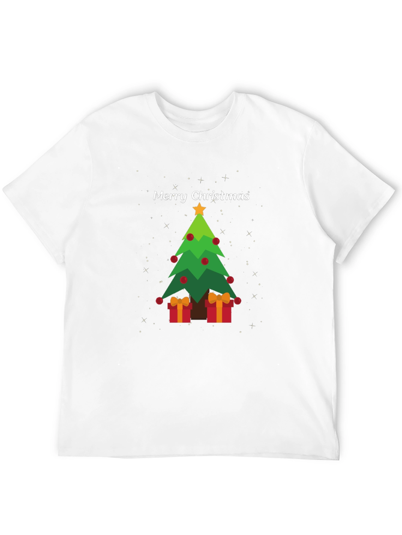 Festive Christmas Tree Graphic Tee - Holiday Apparel