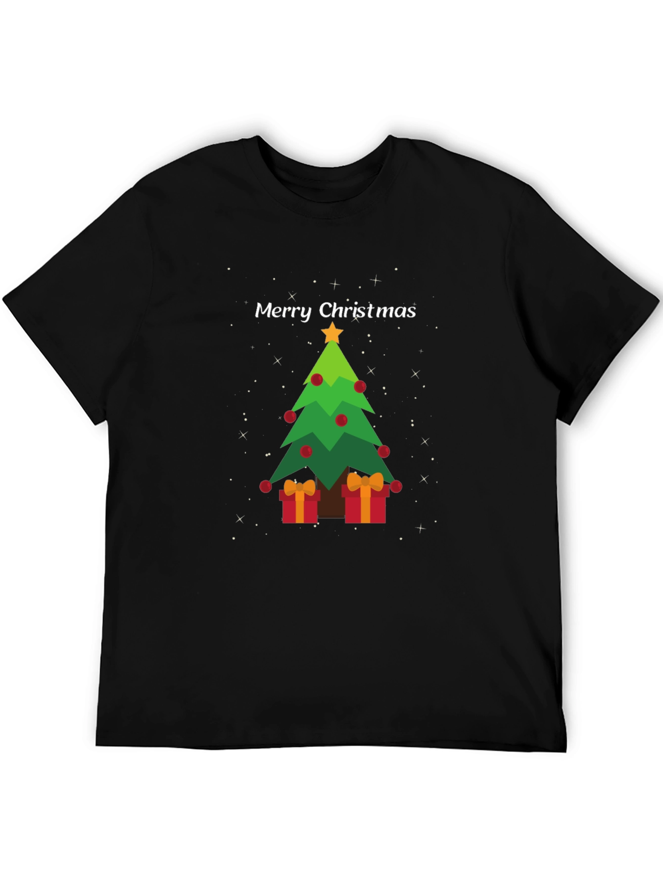 Festive Christmas Tree Graphic Tee - Holiday Apparel