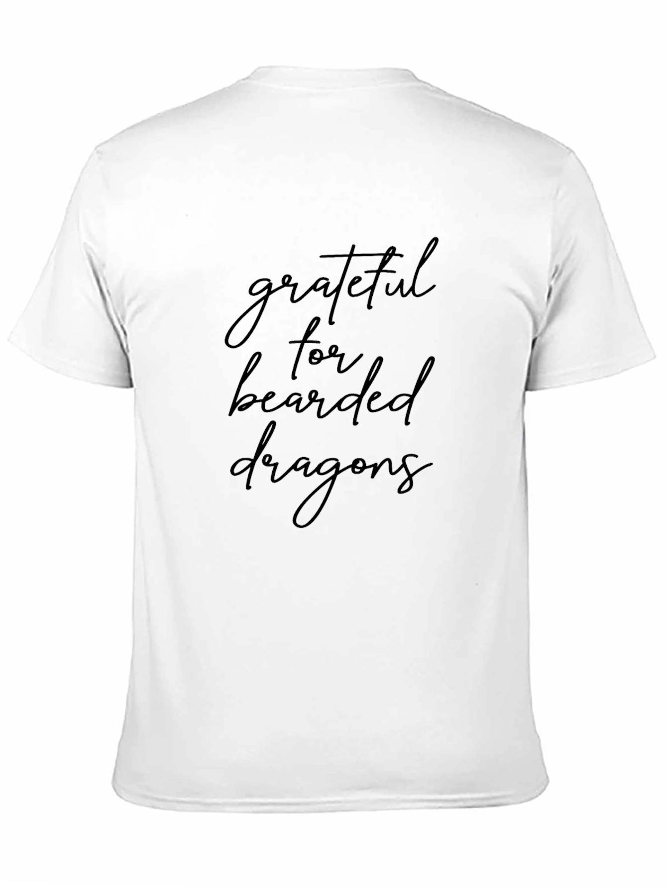 Grateful for Bearded Dragons Black T-Shirt
