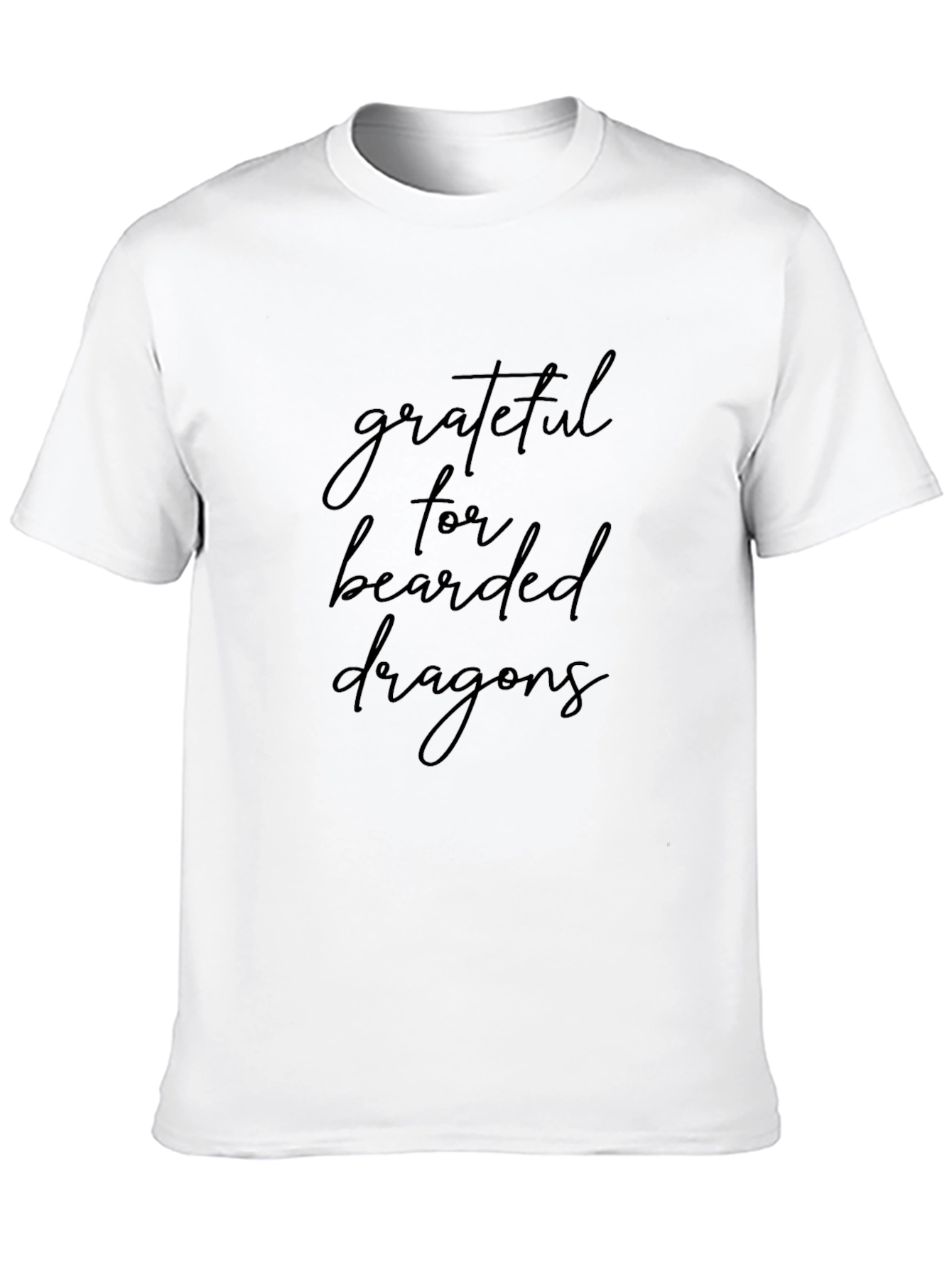 Grateful for Bearded Dragons Black T-Shirt
