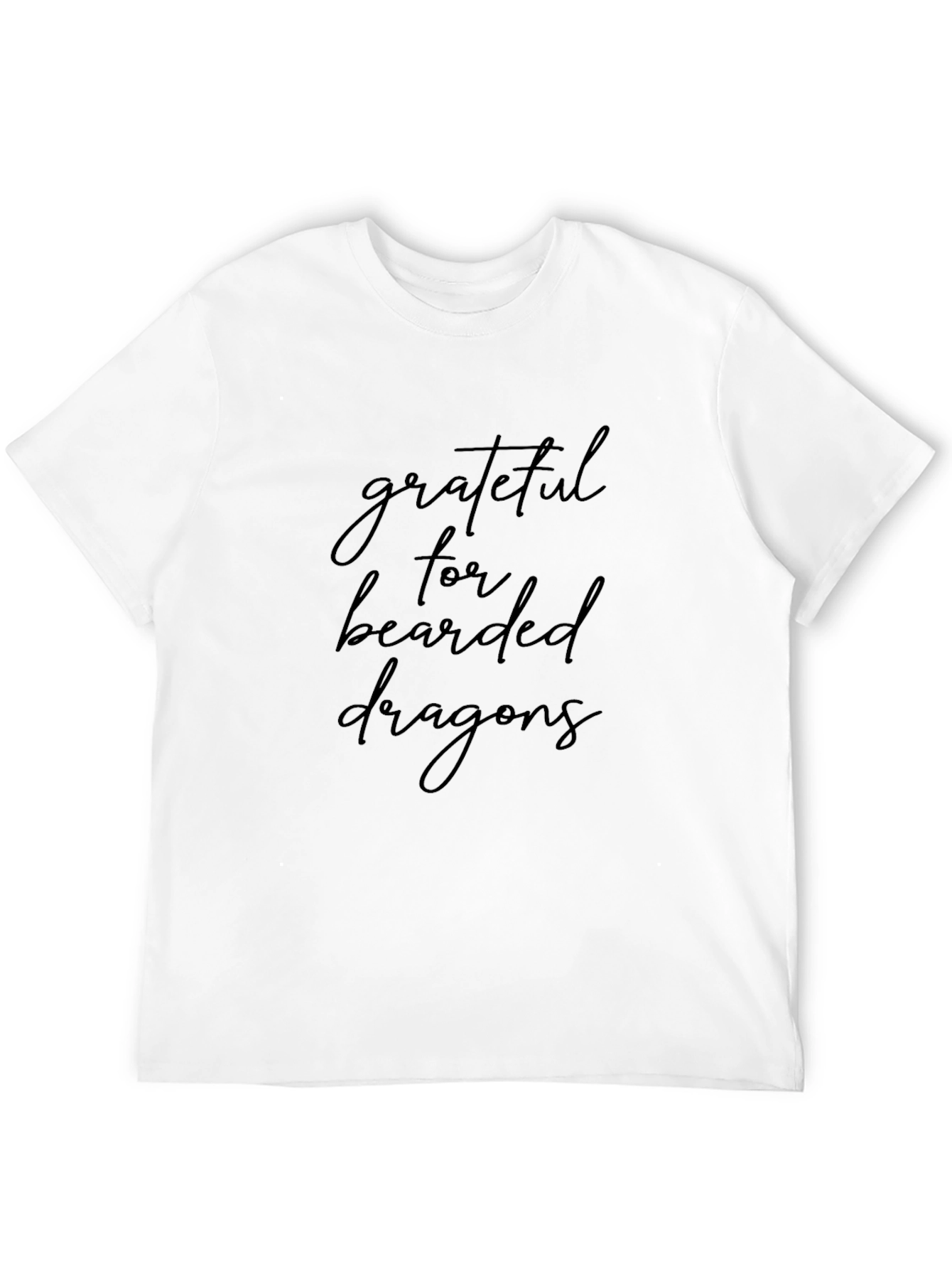 Grateful for Bearded Dragons Black T-Shirt