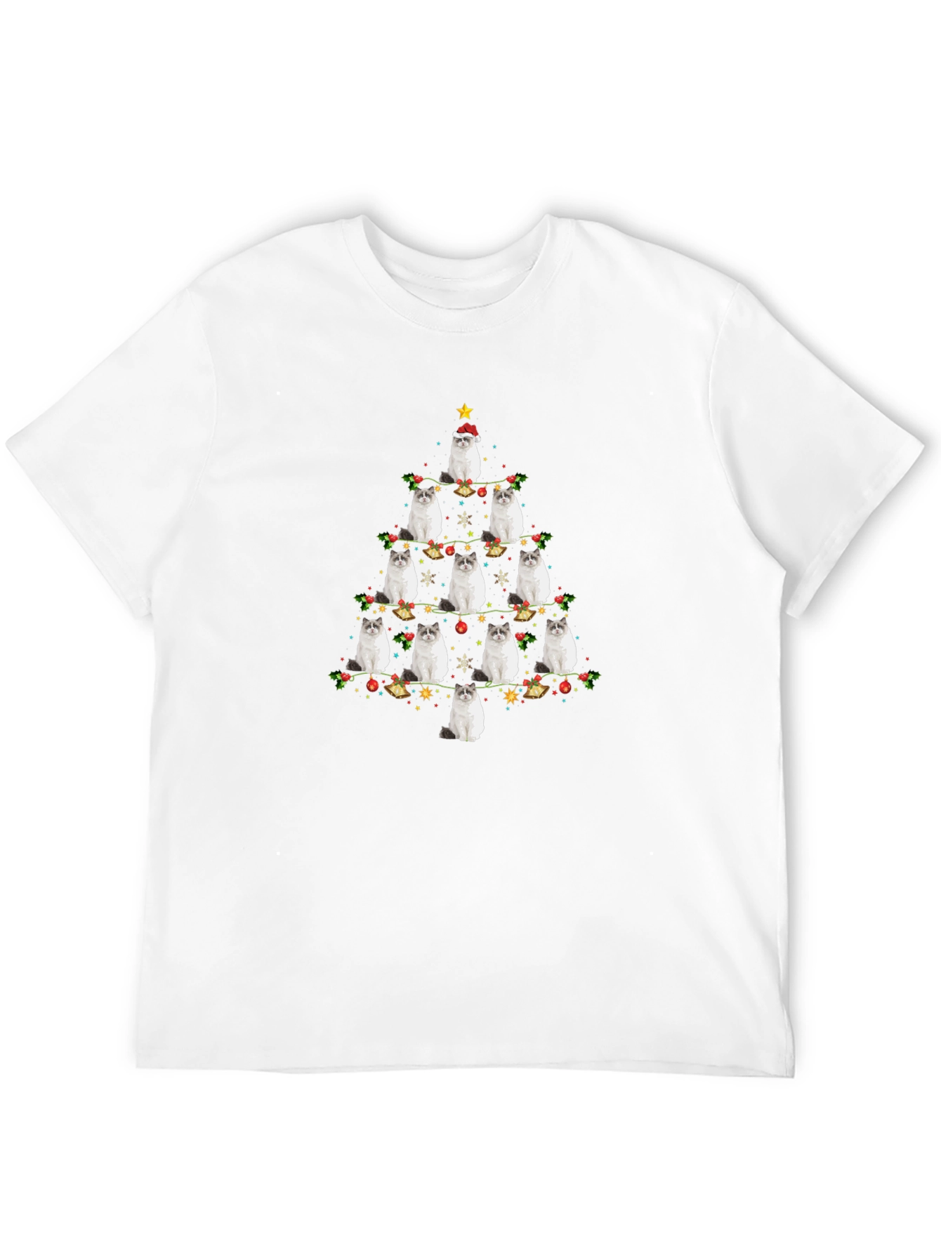 Cat Christmas Tree T-Shirt