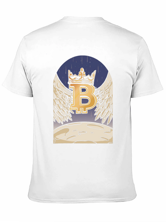 Bitcoin Crowned T-Shirt - Crypto Moon Graphic Tee