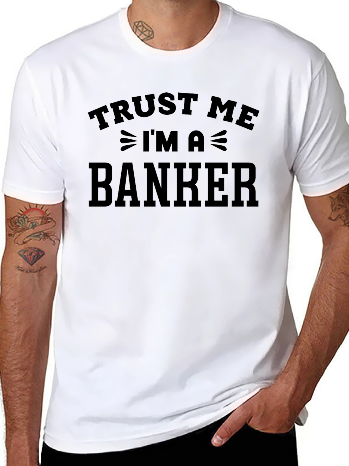 Trust Me Im a Banker Black T-Shirt