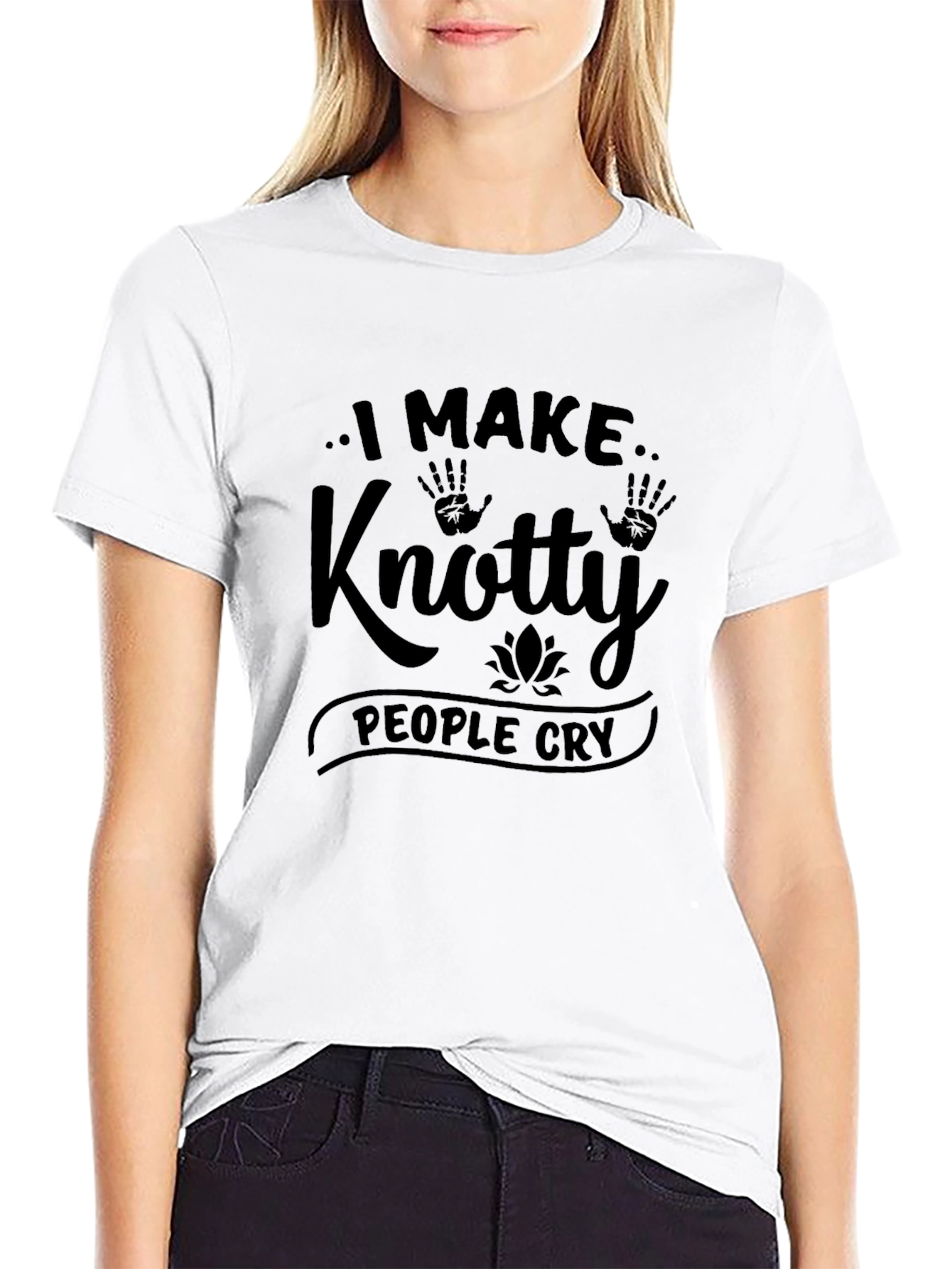 Knotty People Cry Graphic T-Shirt