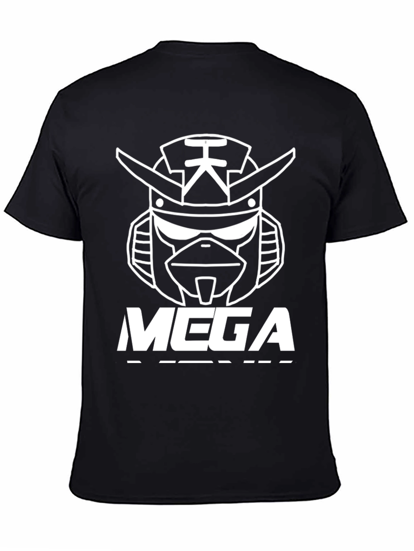 MEGA Robot Graphic T-Shirt - Bold Black Tee