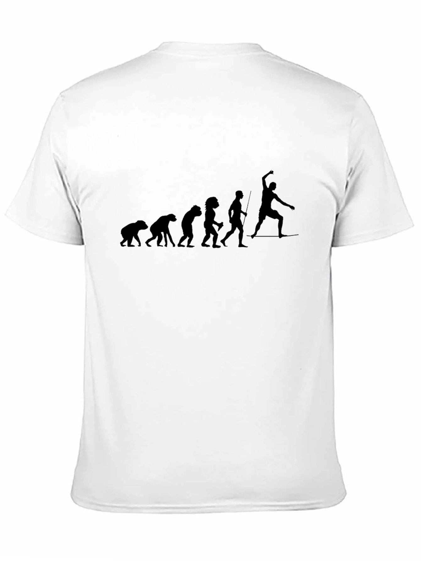 Evolution of Spearfishing Black T-Shirt