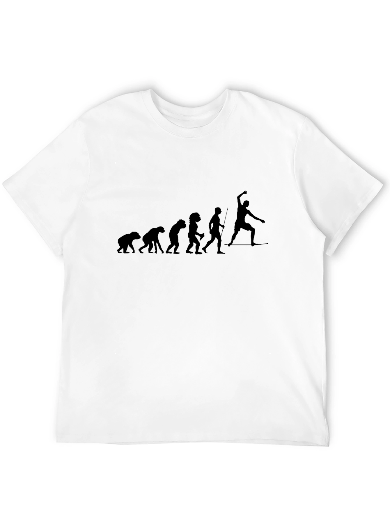 Evolution of Spearfishing Black T-Shirt