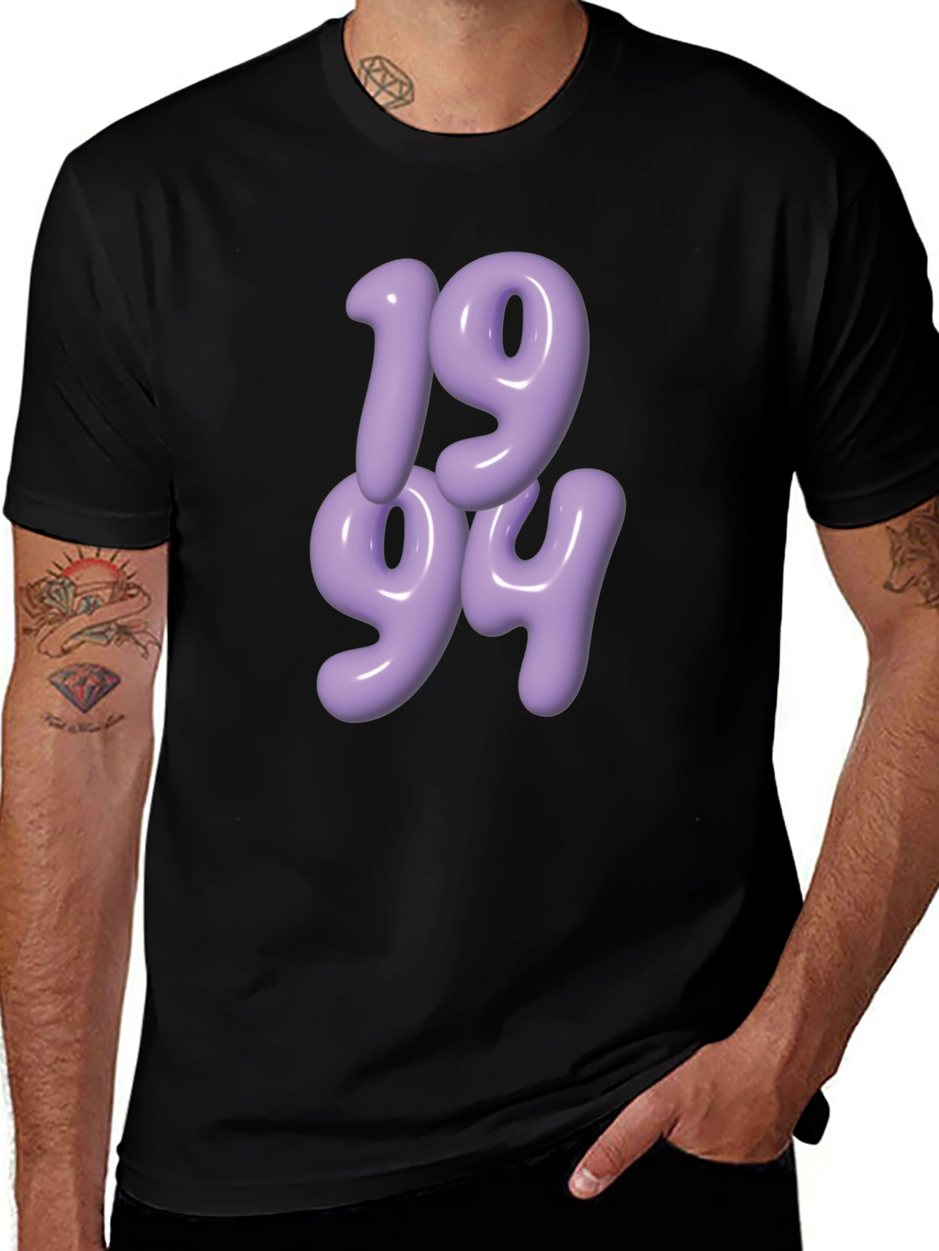 1994 Graphic Tee - Retro Style Black T-Shirt