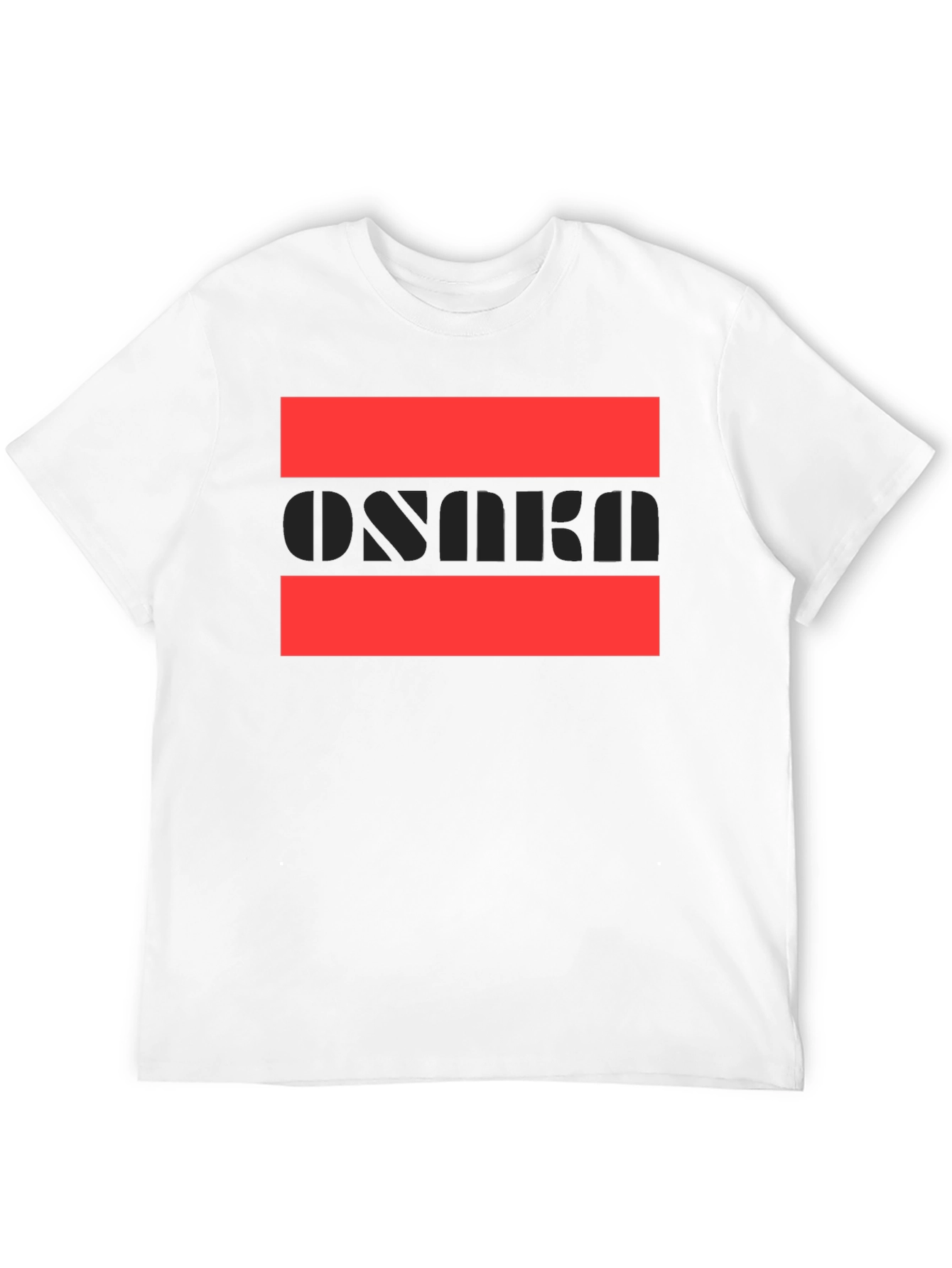 Stylish Osaka Graphic Print Black T-Shirt