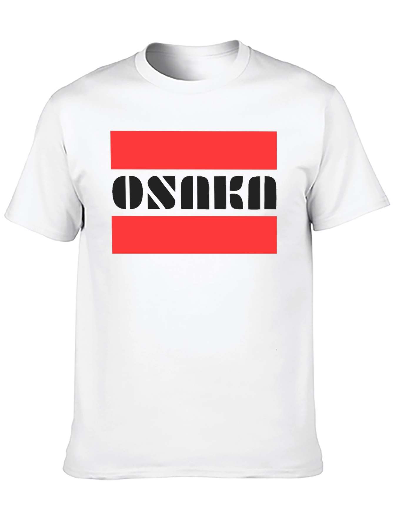Stylish Osaka Graphic Print Black T-Shirt