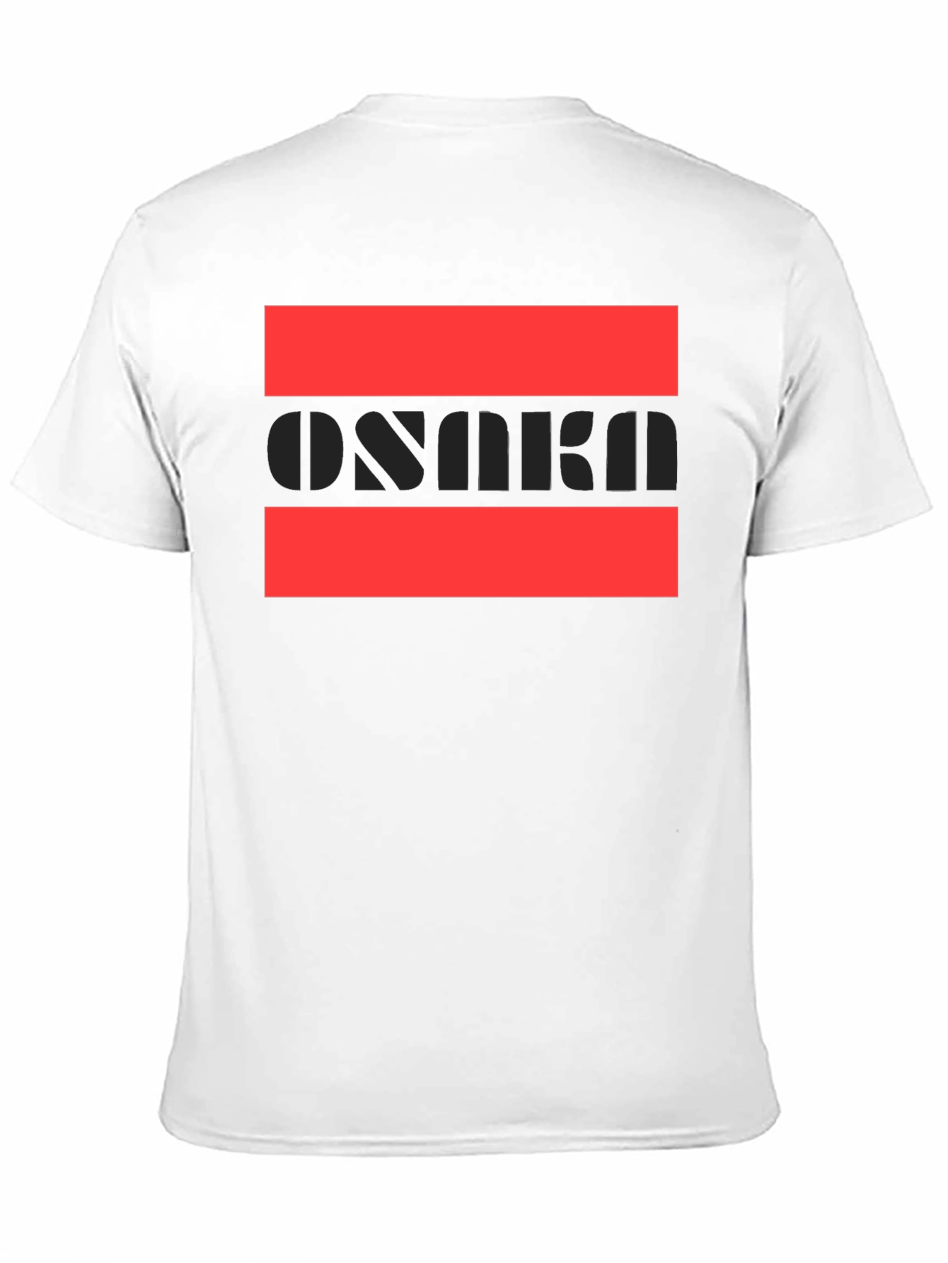 Stylish Osaka Graphic Print Black T-Shirt