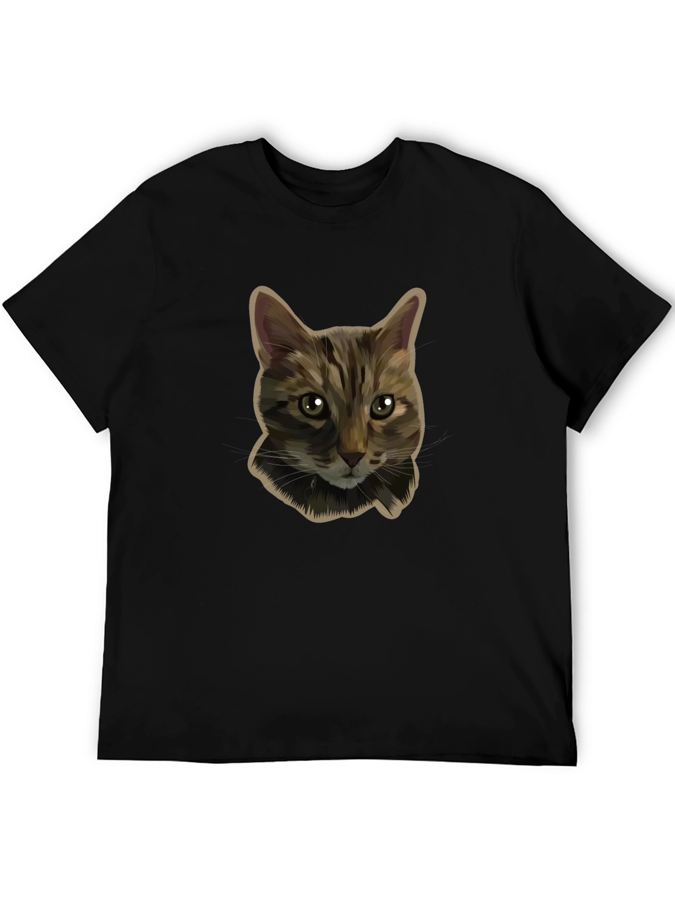 Cool Cat Graphic Tee - Black
