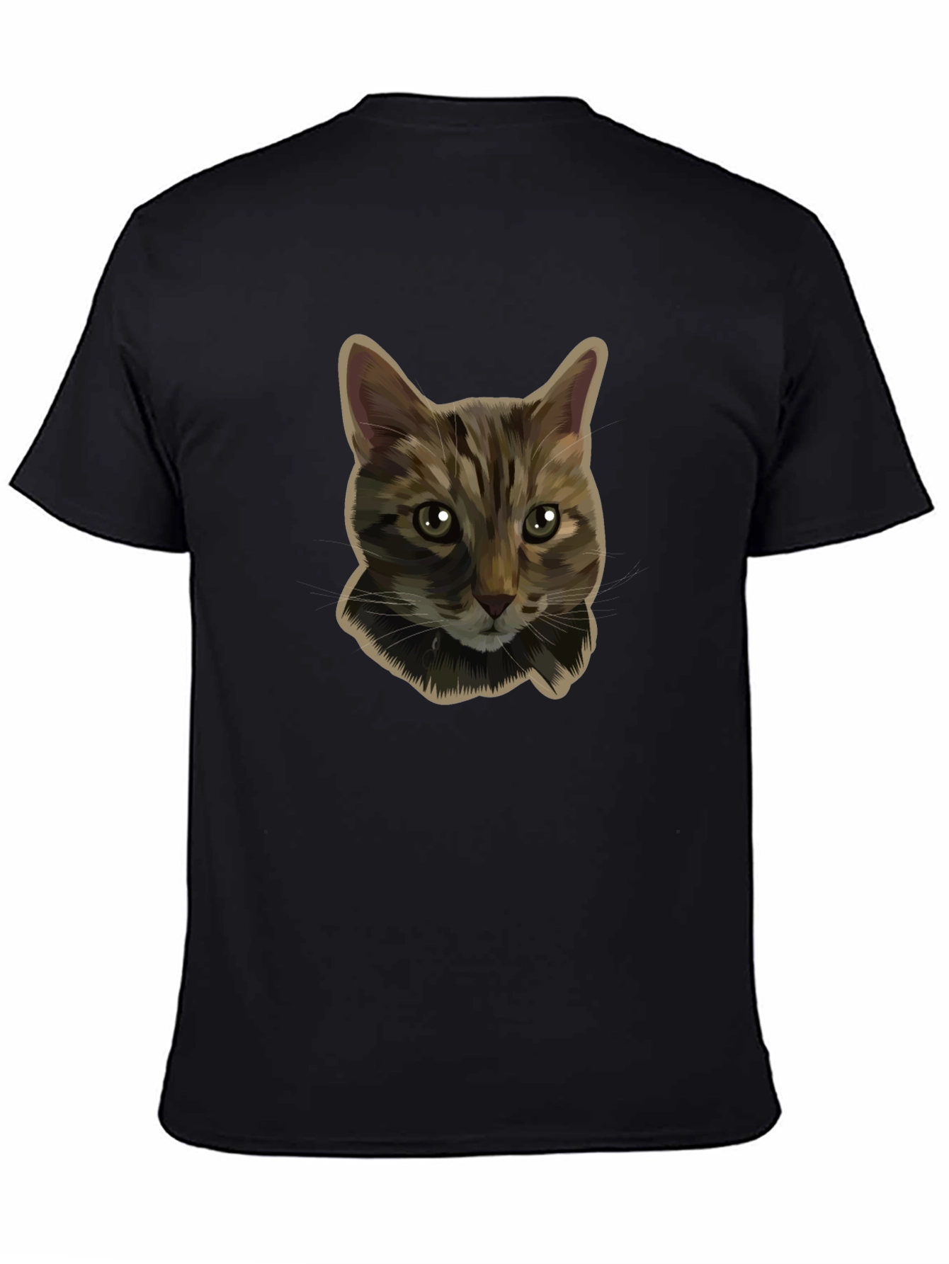 Cool Cat Graphic Tee - Black
