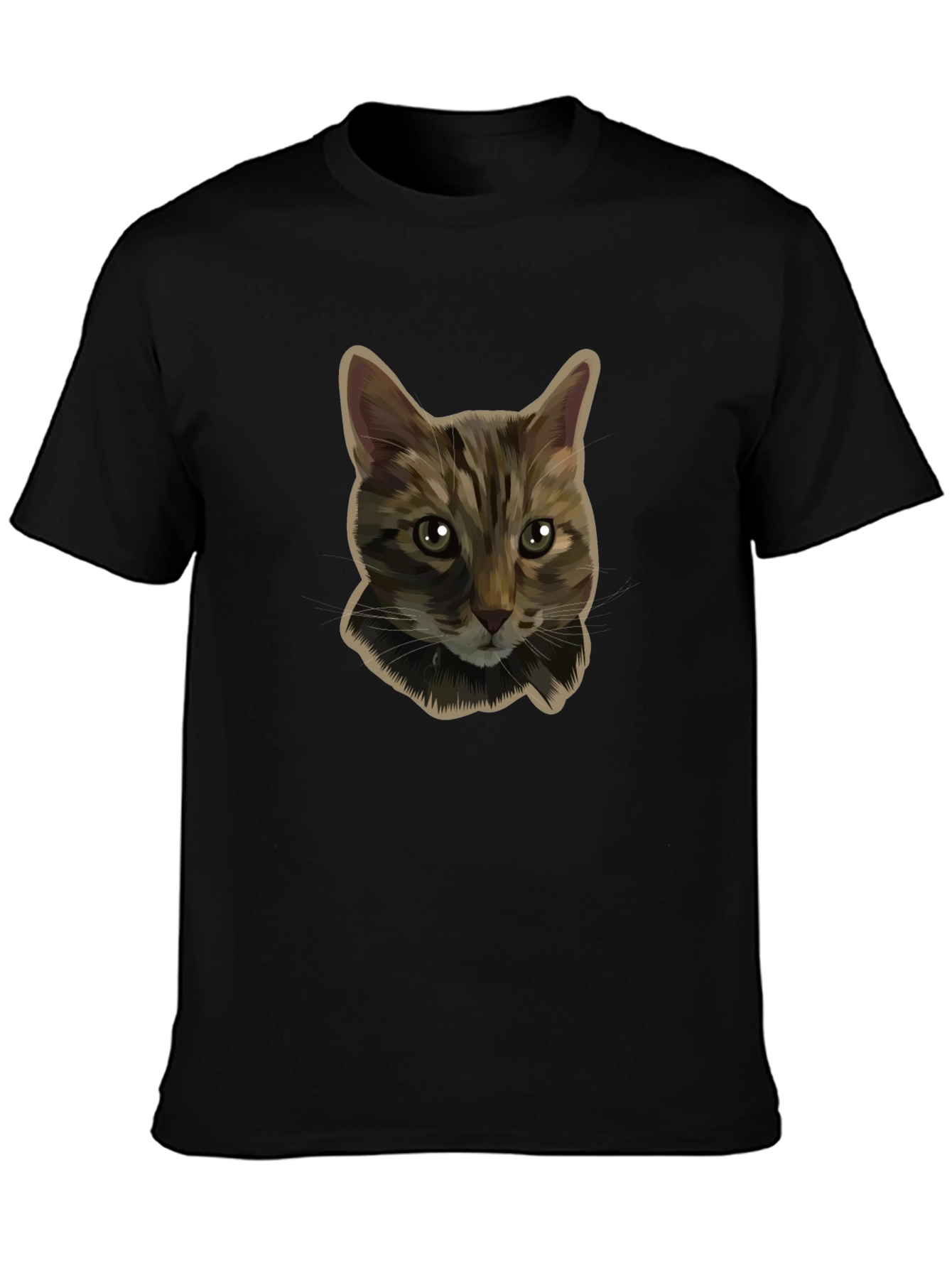 Cool Cat Graphic Tee - Black