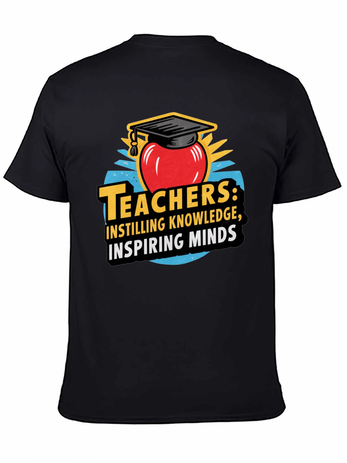 Teacher Apple Graduation Cap T-Shirt