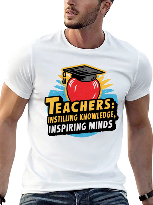 Teacher Apple Graduation Cap T-Shirt
