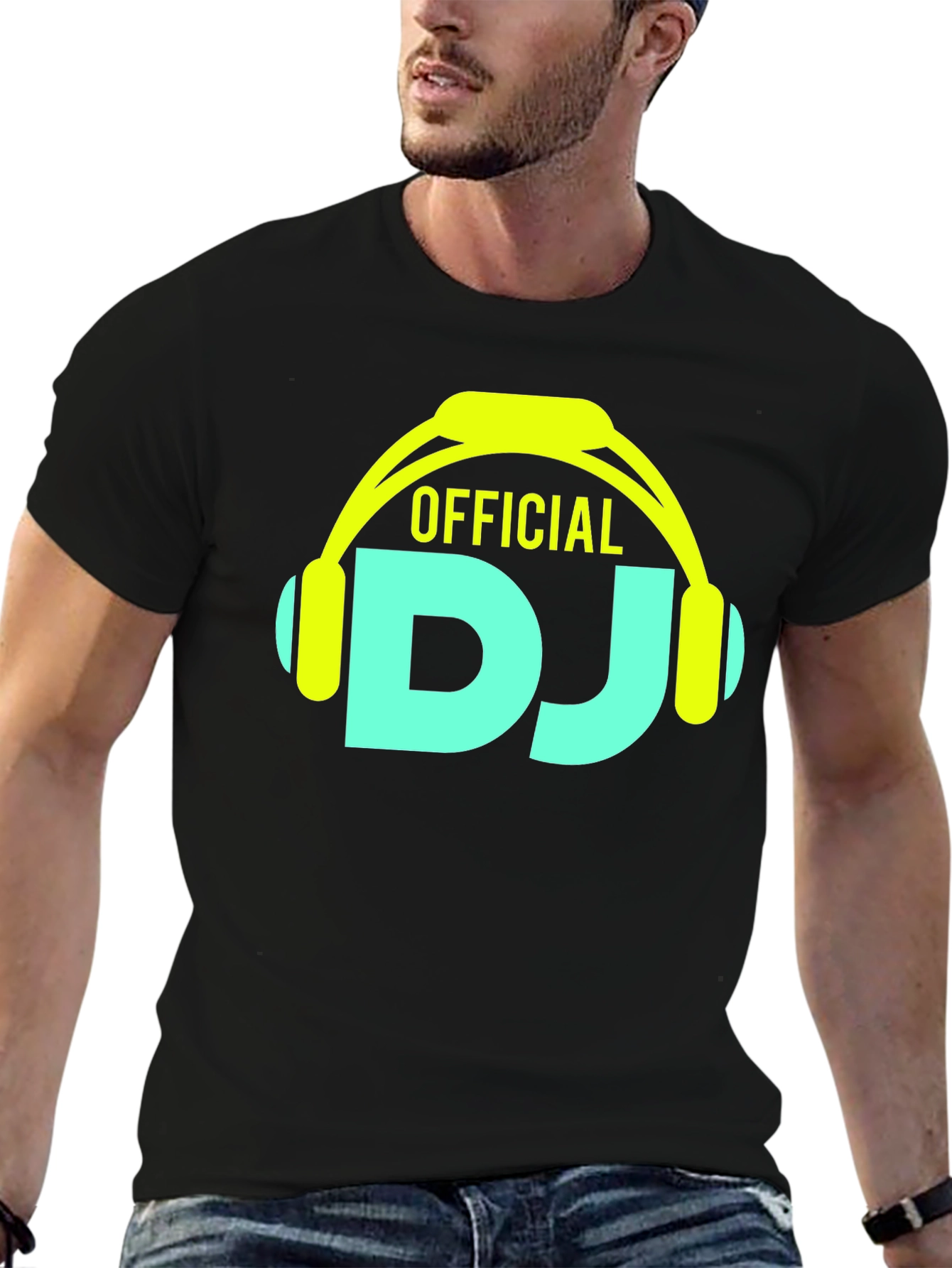 Official DJ Graphic T-Shirt - Black Cotton Tee