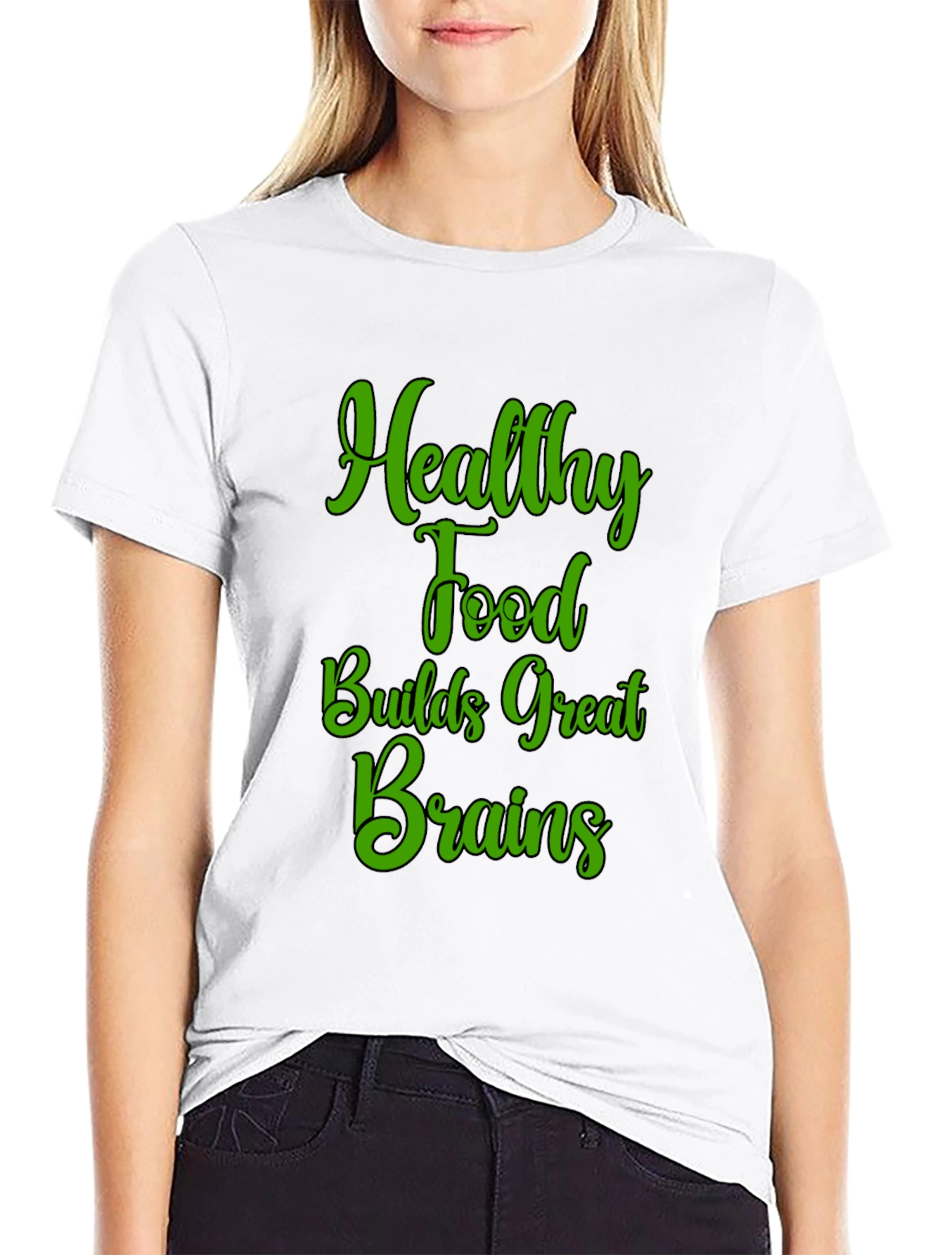 Healthy Food Builds Great Brains T-Shirt